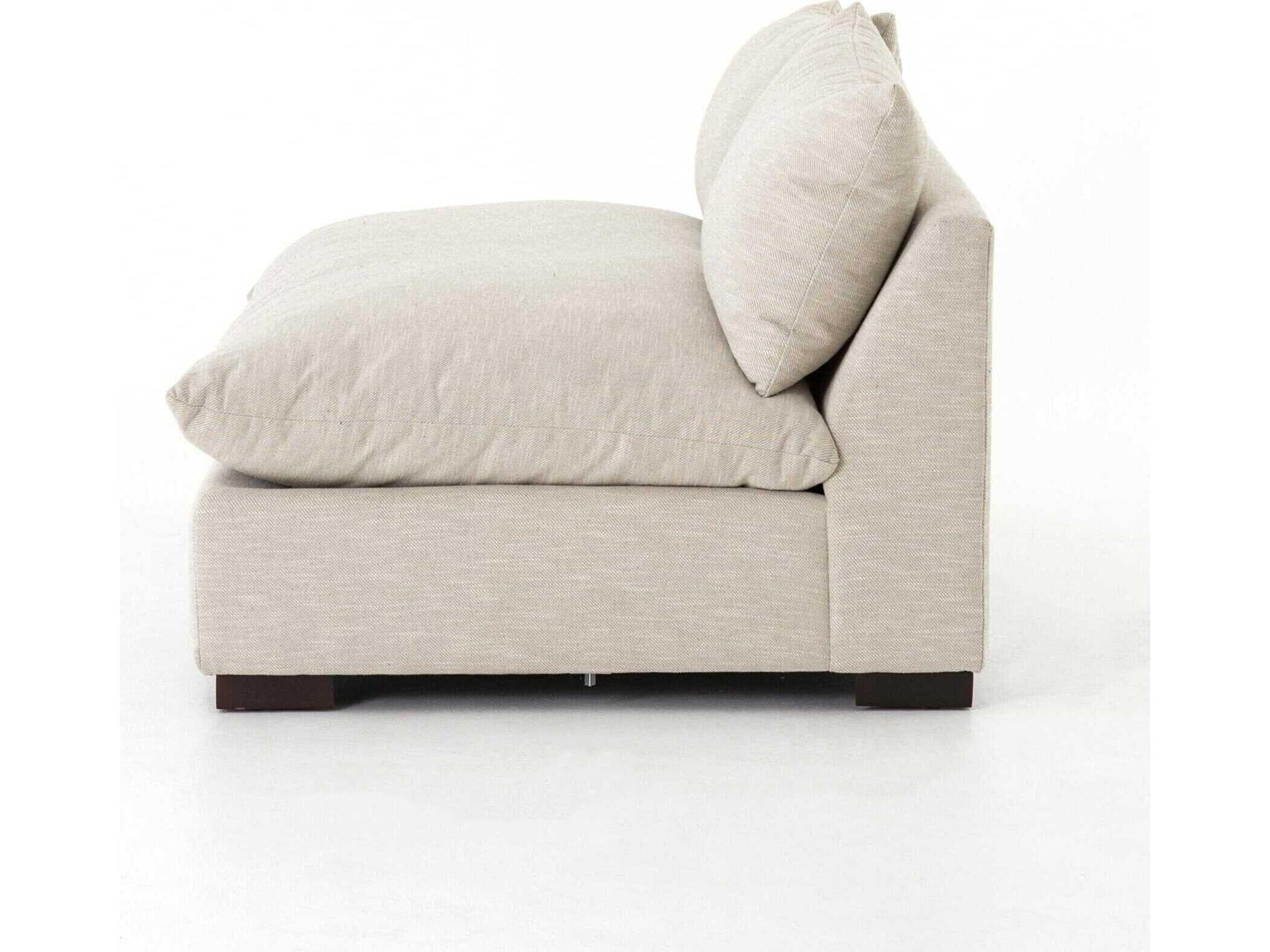 Four Hands Atelier Grant Ashby Oatmeal Espresso Beige Upholstered Loveseat