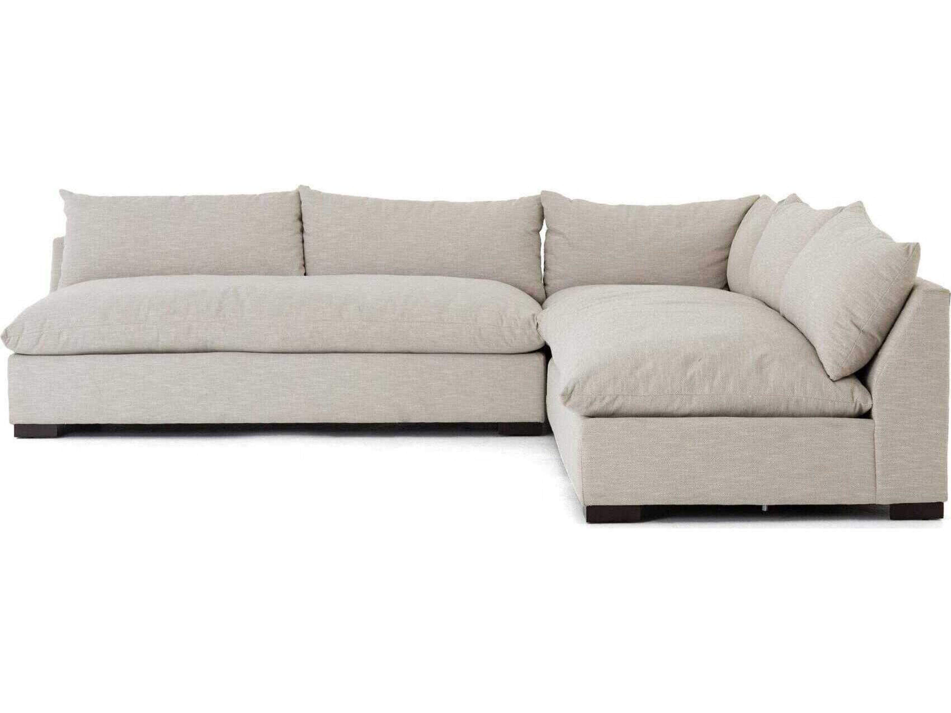 Four Hands Atelier Grant 3 - Piece Beige Upholstered Sectional Sofa