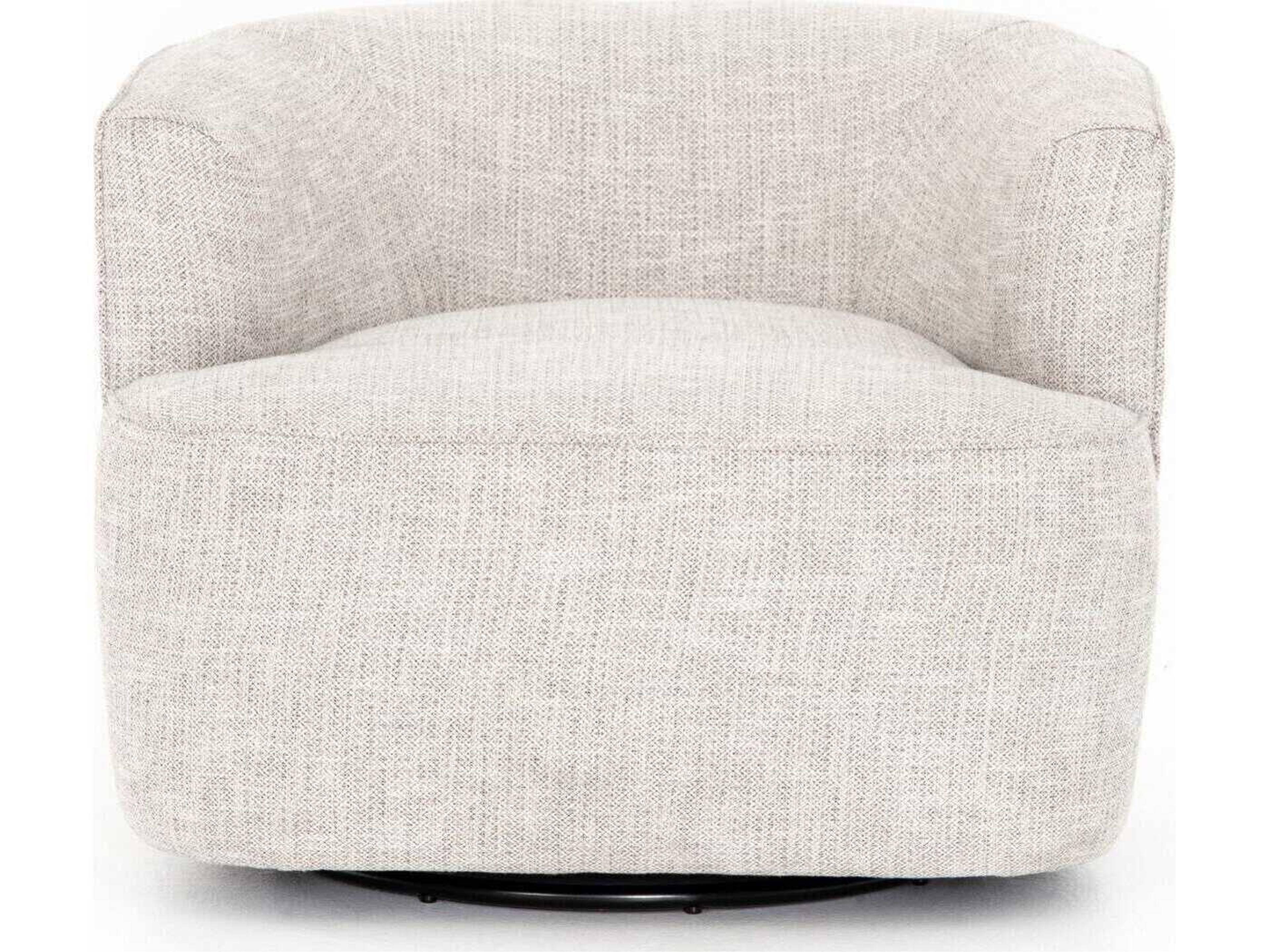 Four Hands Atelier Mila Swivel Cream Fabric Accent Chair