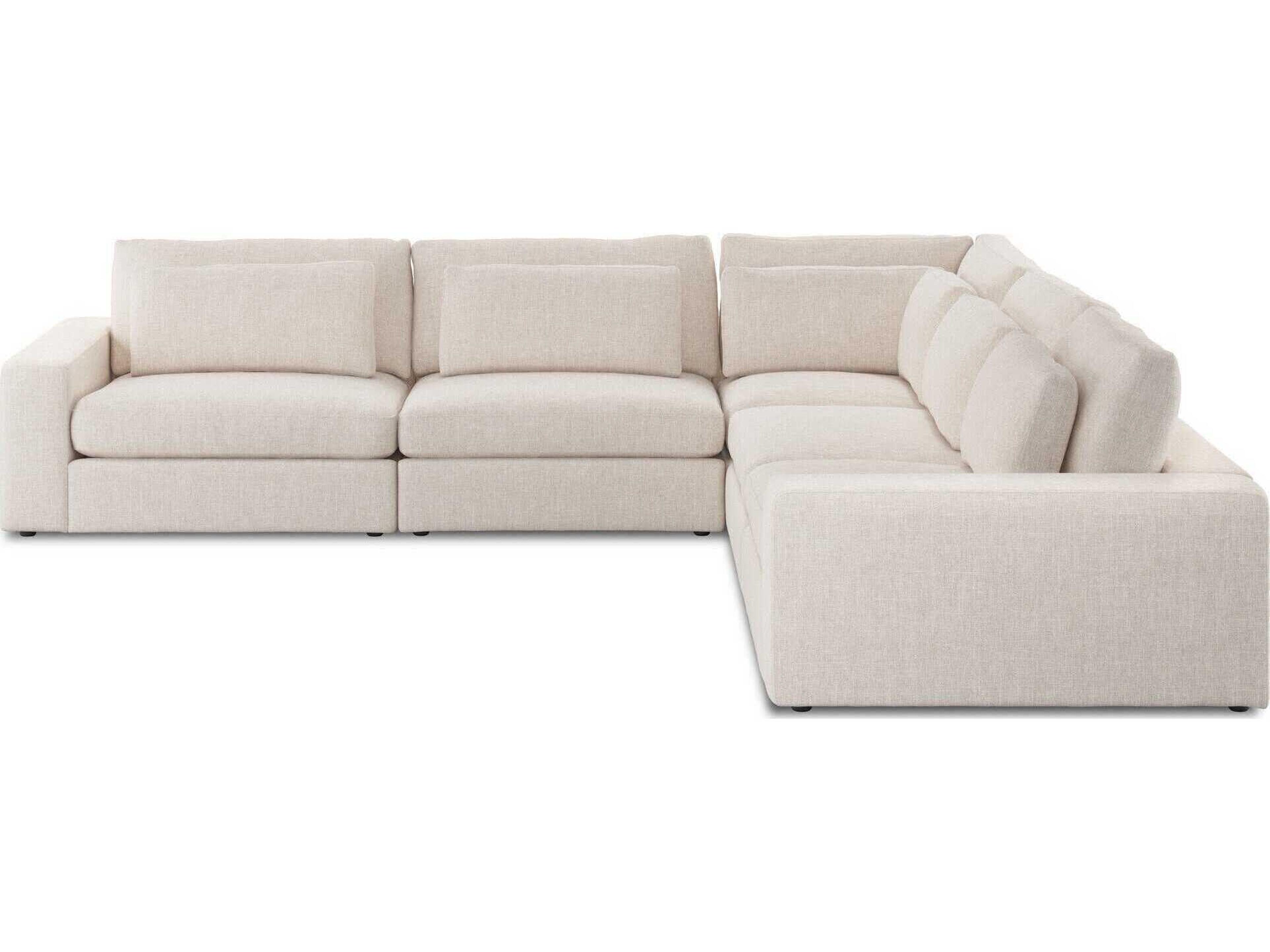 Four Hands Atelier Bloor 5 - Piece Beige Upholstered Sectional Sofa