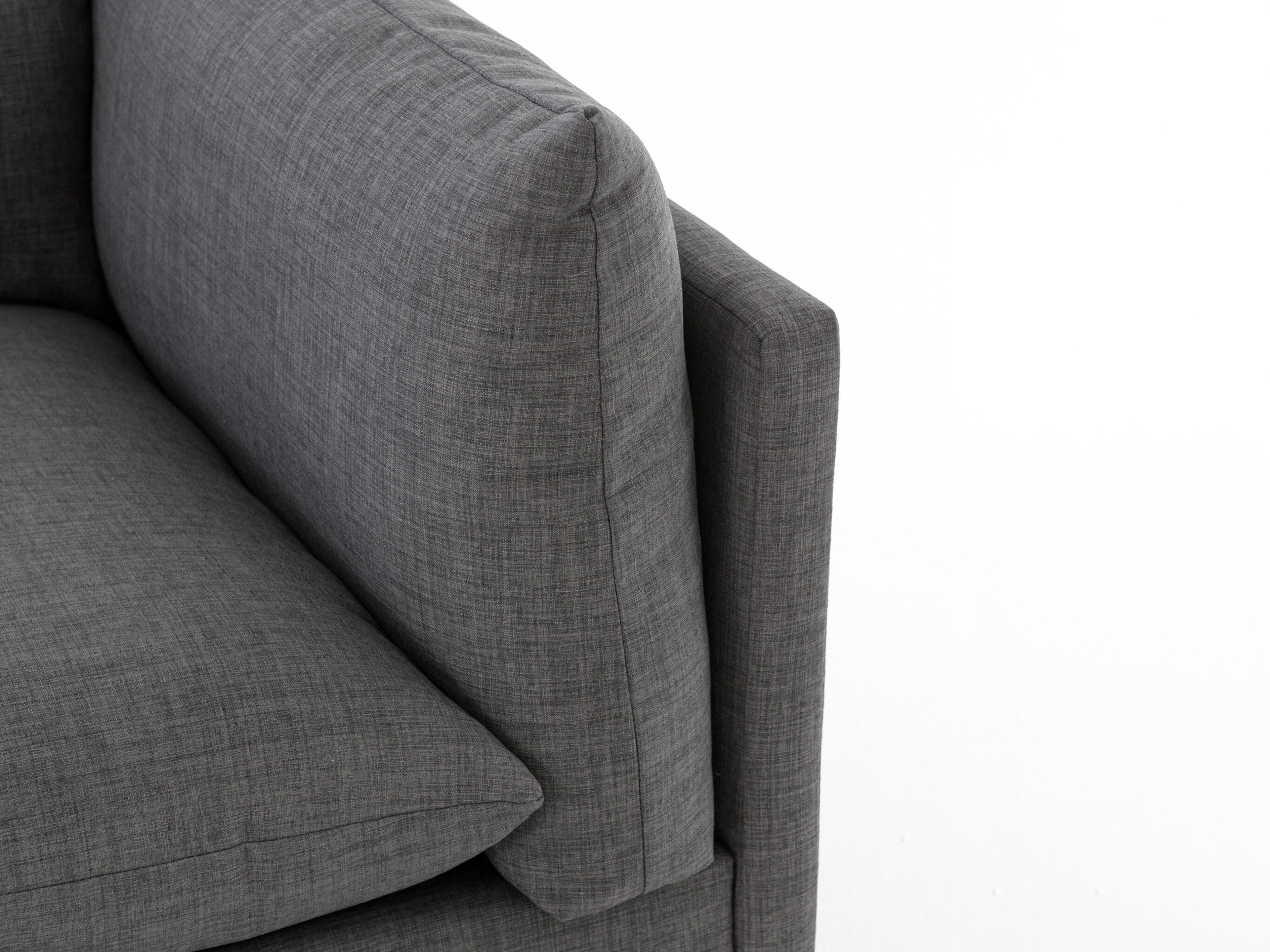 Four Hands Atelier Westwood 3 - Piece Gray Upholstered Sectional Sofa with Ottoman