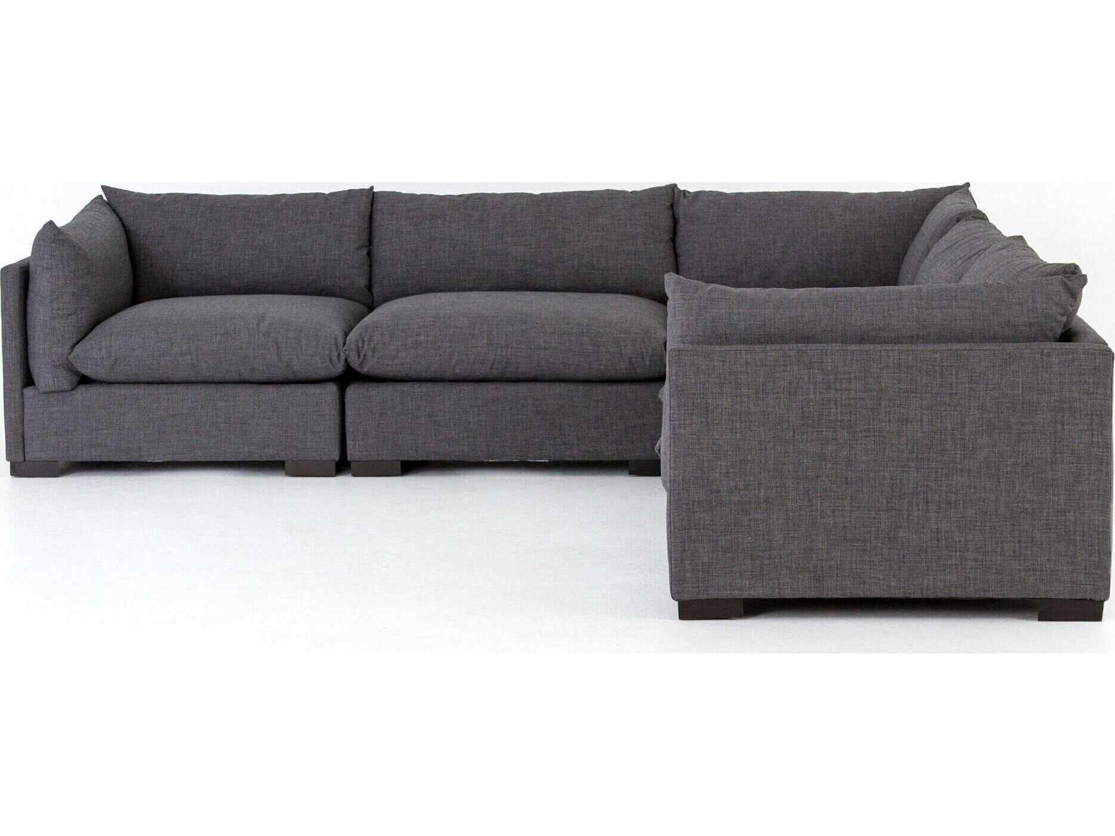 Four Hands Atelier Westwood 5 - Piece Gray Upholstered Sectional Sofa