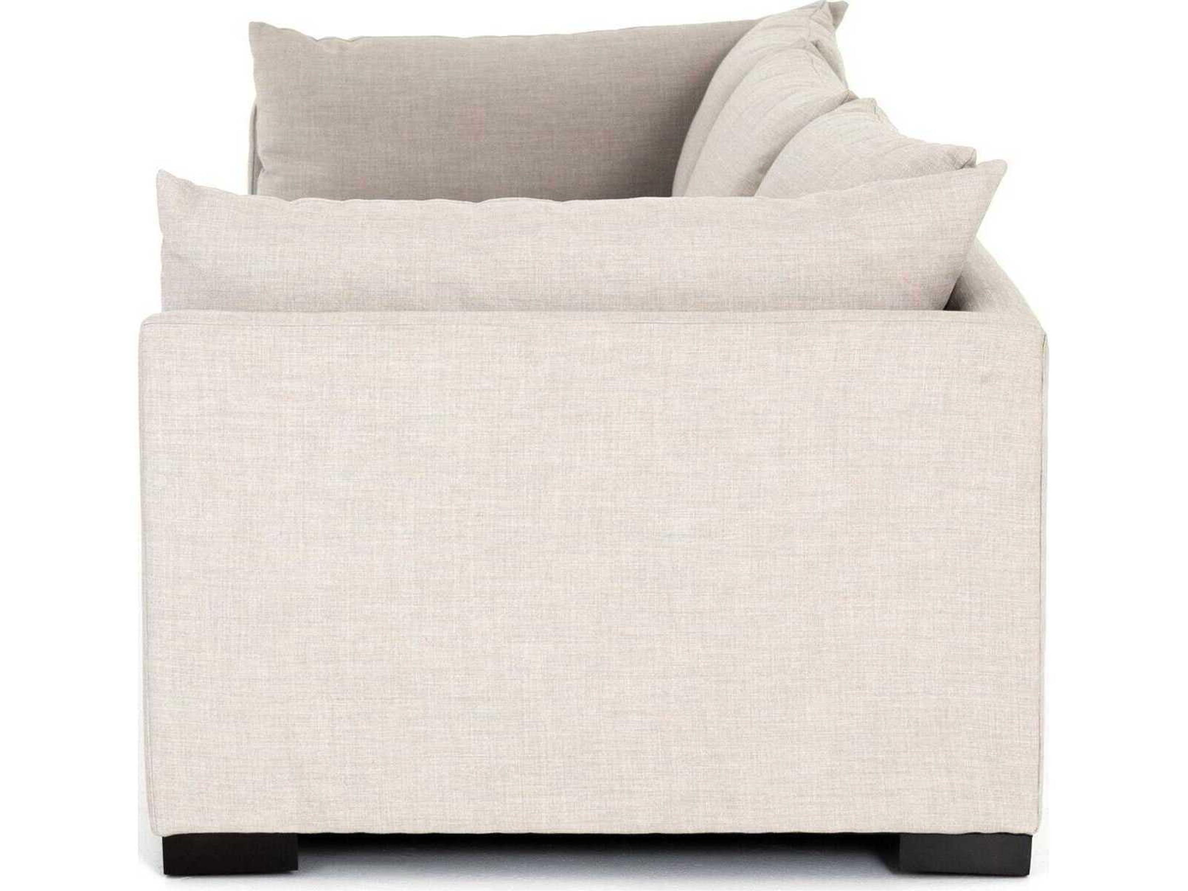 Four Hands Atelier Westwood 3 - Piece Sectional Espresso Bennett Moon Beige Upholstered Sofa