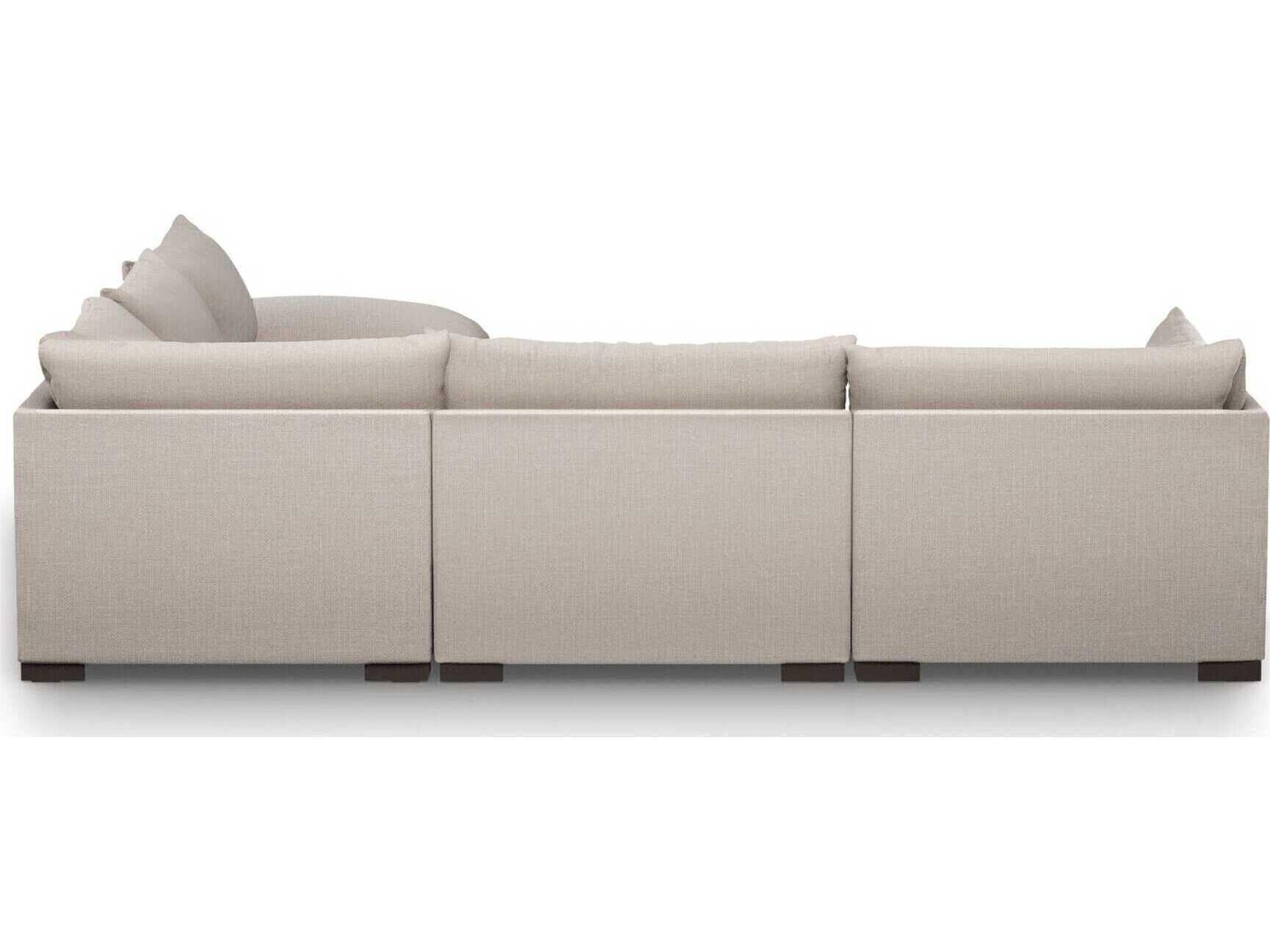 Four Hands Atelier Westwood 5 - Piece Beige Upholstered Sectional Sofa with Ottoman