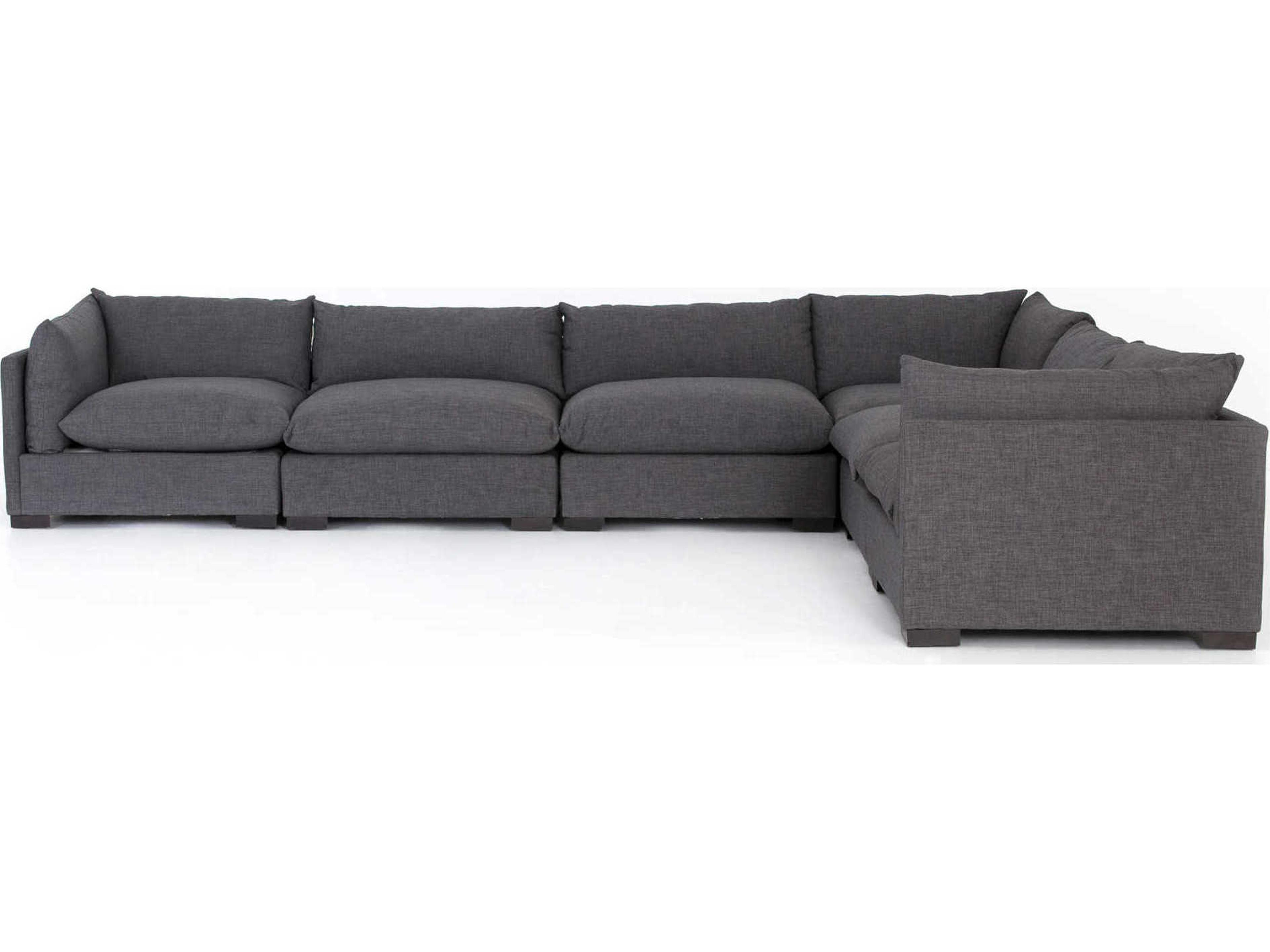 Four Hands Atelier Westwood 6 - Piece Gray Upholstered Sectional Sofa