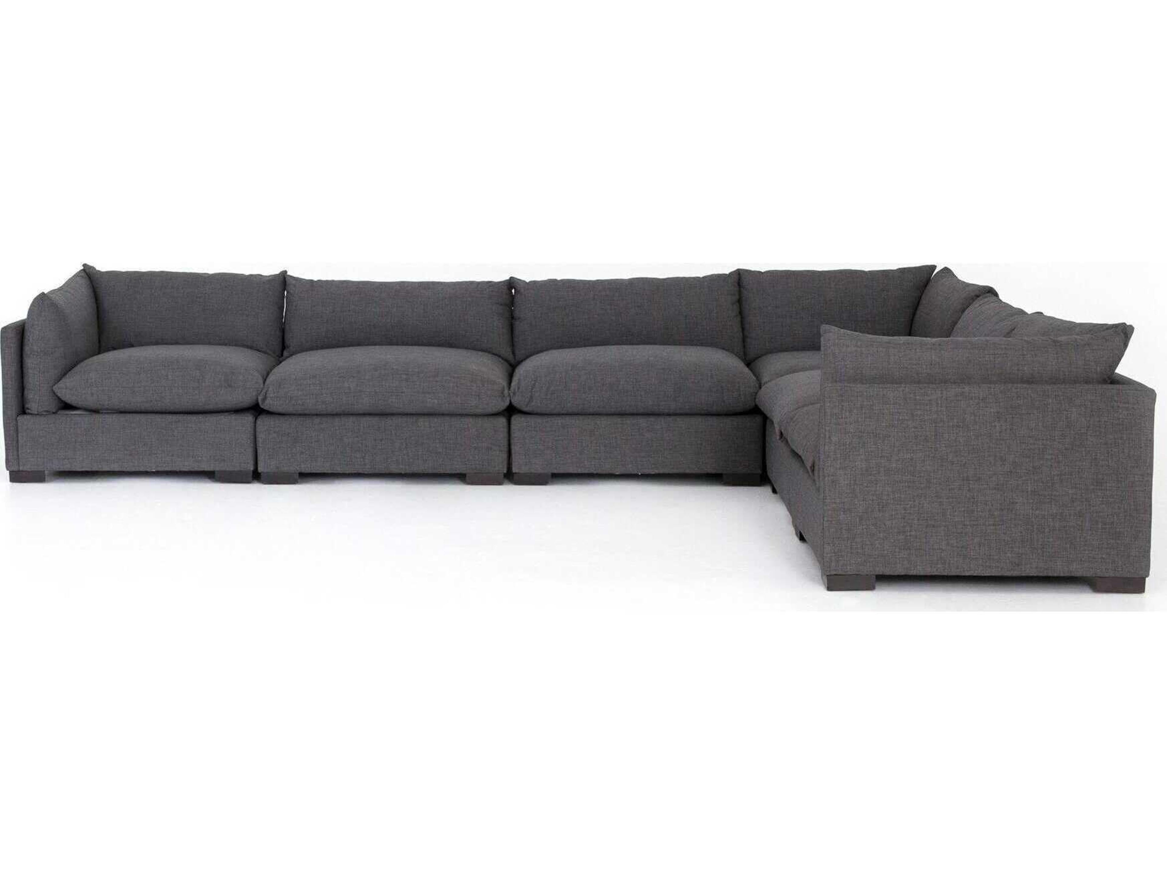 Four Hands Atelier Westwood 6 - Piece Gray Upholstered Sectional Sofa