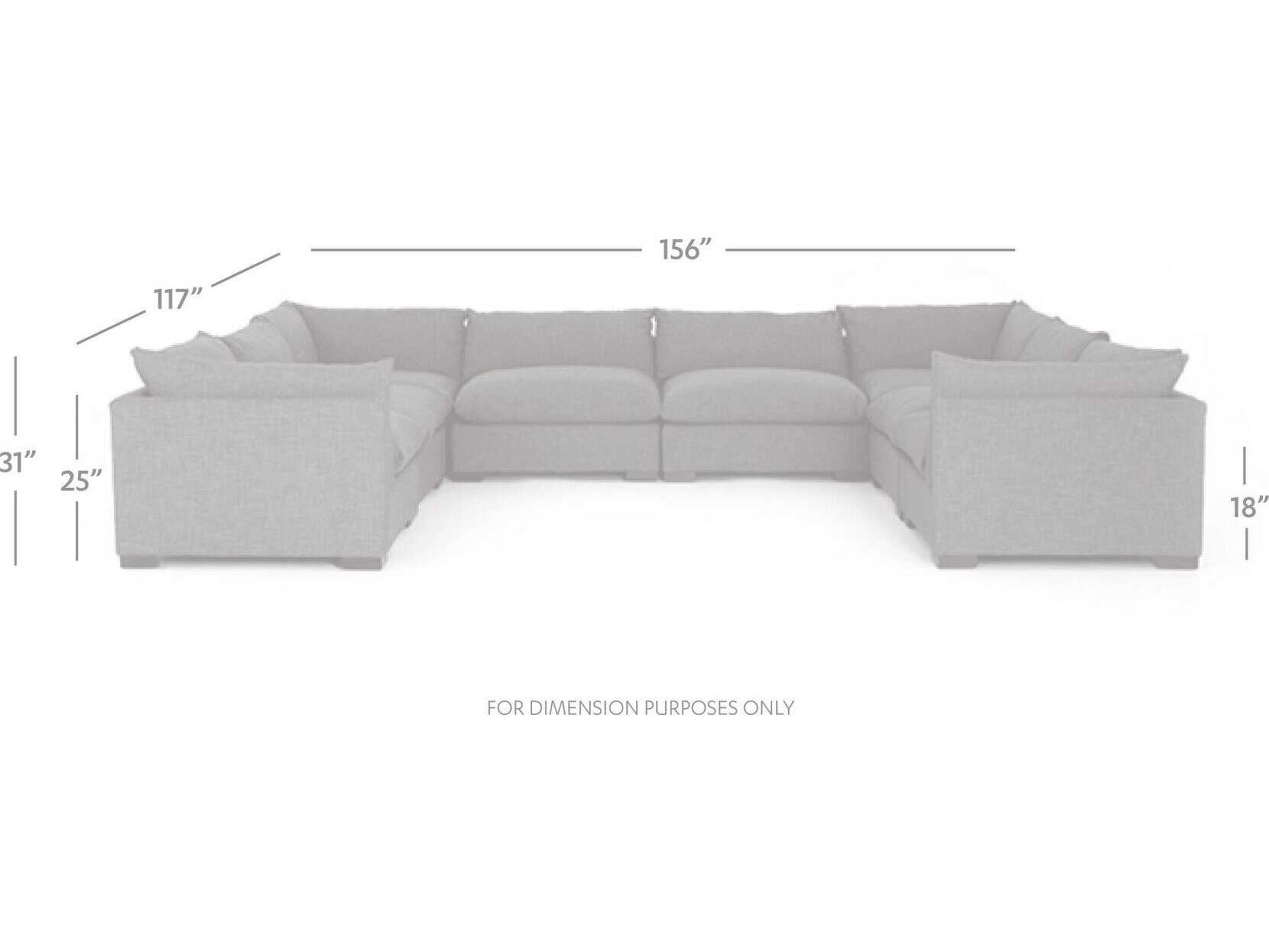 Four Hands Atelier Westwood 8 - Piece Beige Upholstered Sectional Sofa