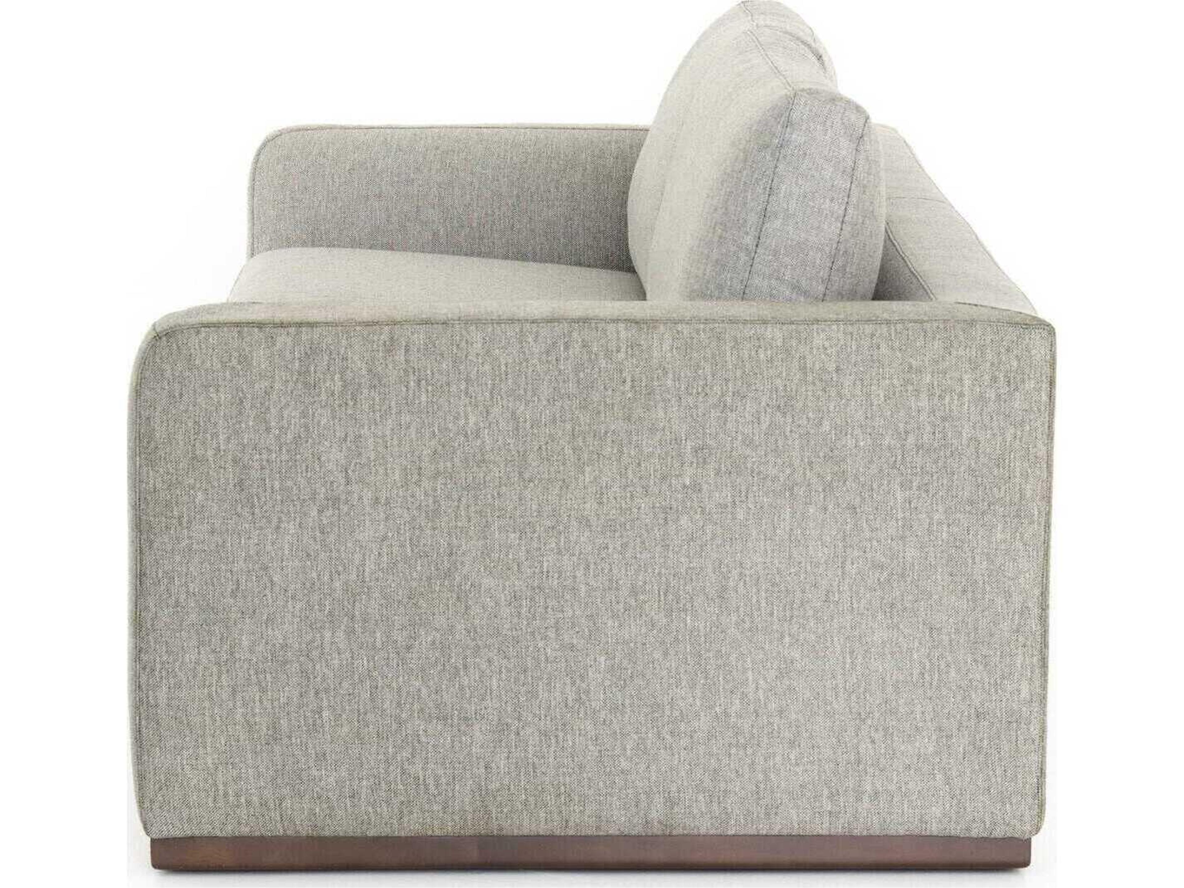 Four Hands Centrale Colt Aldred Silver Aged Sienna Gray Upholstered Sofa