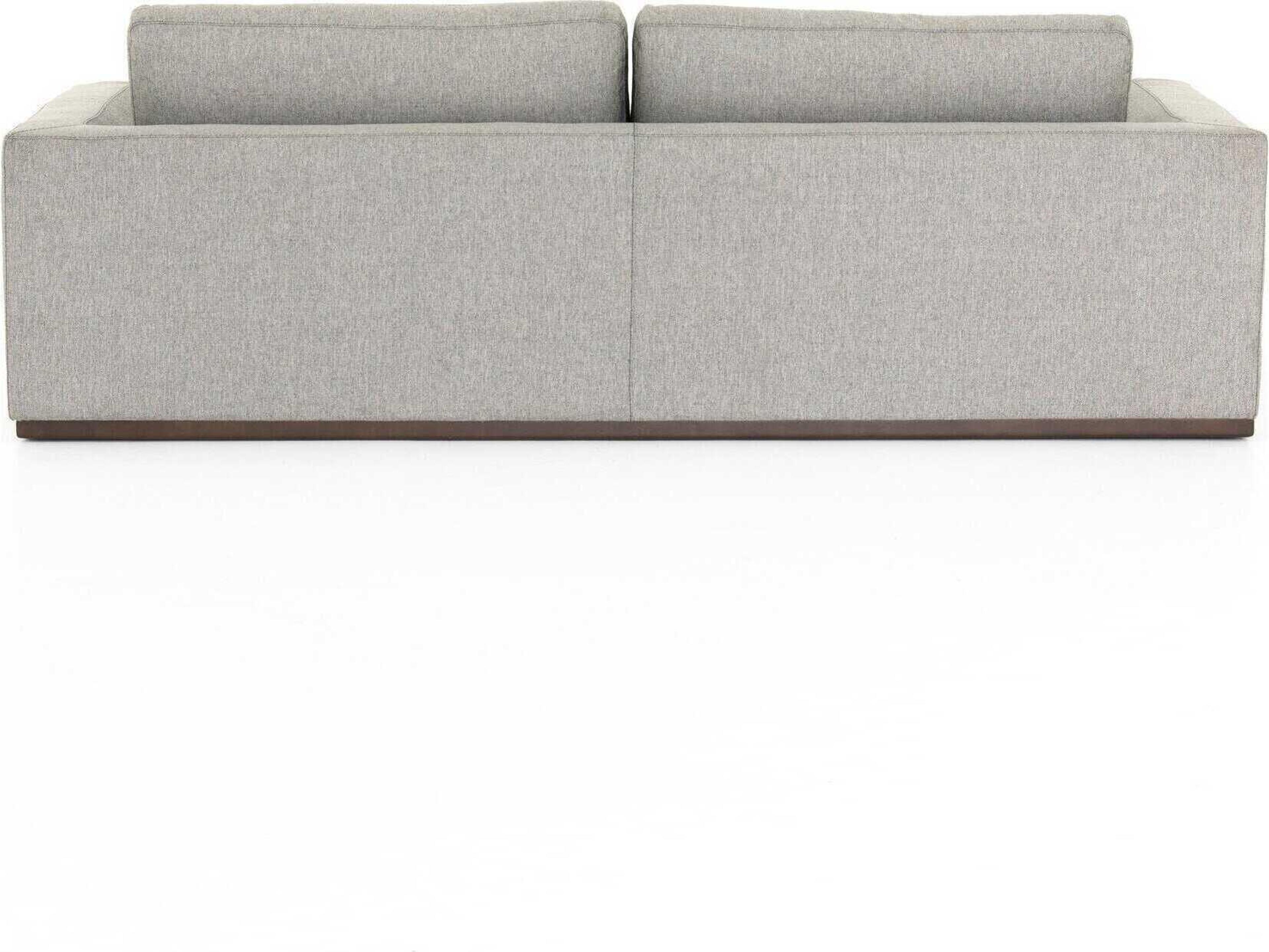 Four Hands Centrale Colt Aldred Silver Aged Sienna Gray Upholstered Sofa