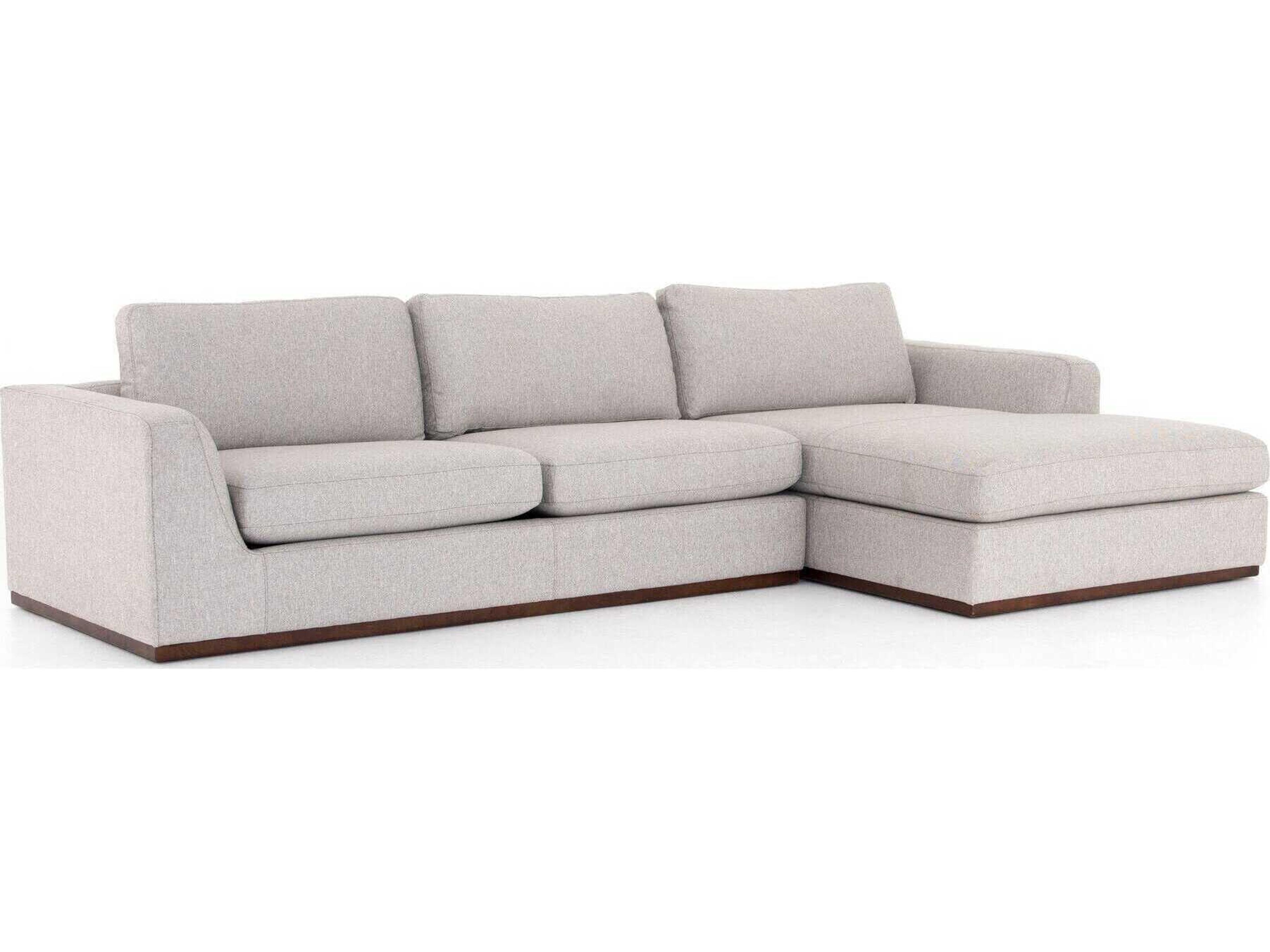 Centrale Colt 2 - Piece Gray Upholstered Sectional Sofa