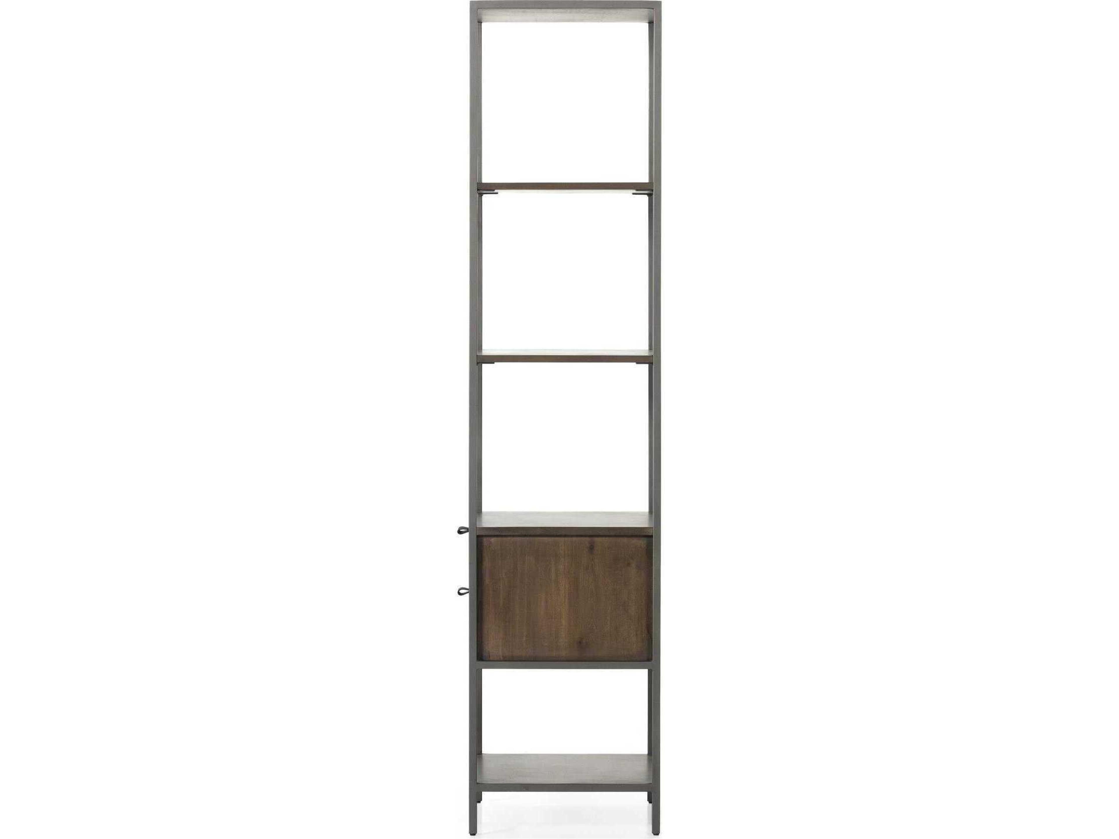 Four Hands Fulton Natural Iron Auburn Poplar Bookcase