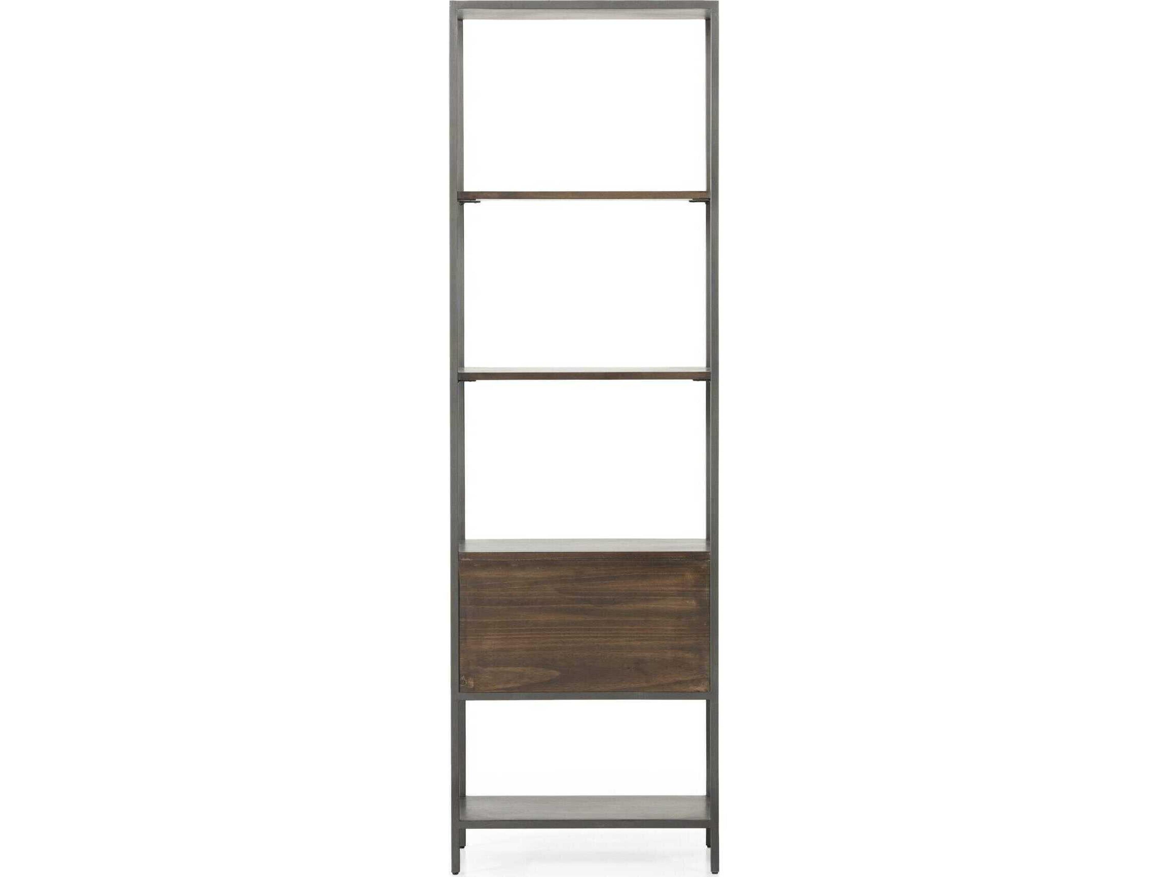 Four Hands Fulton Natural Iron Auburn Poplar Bookcase