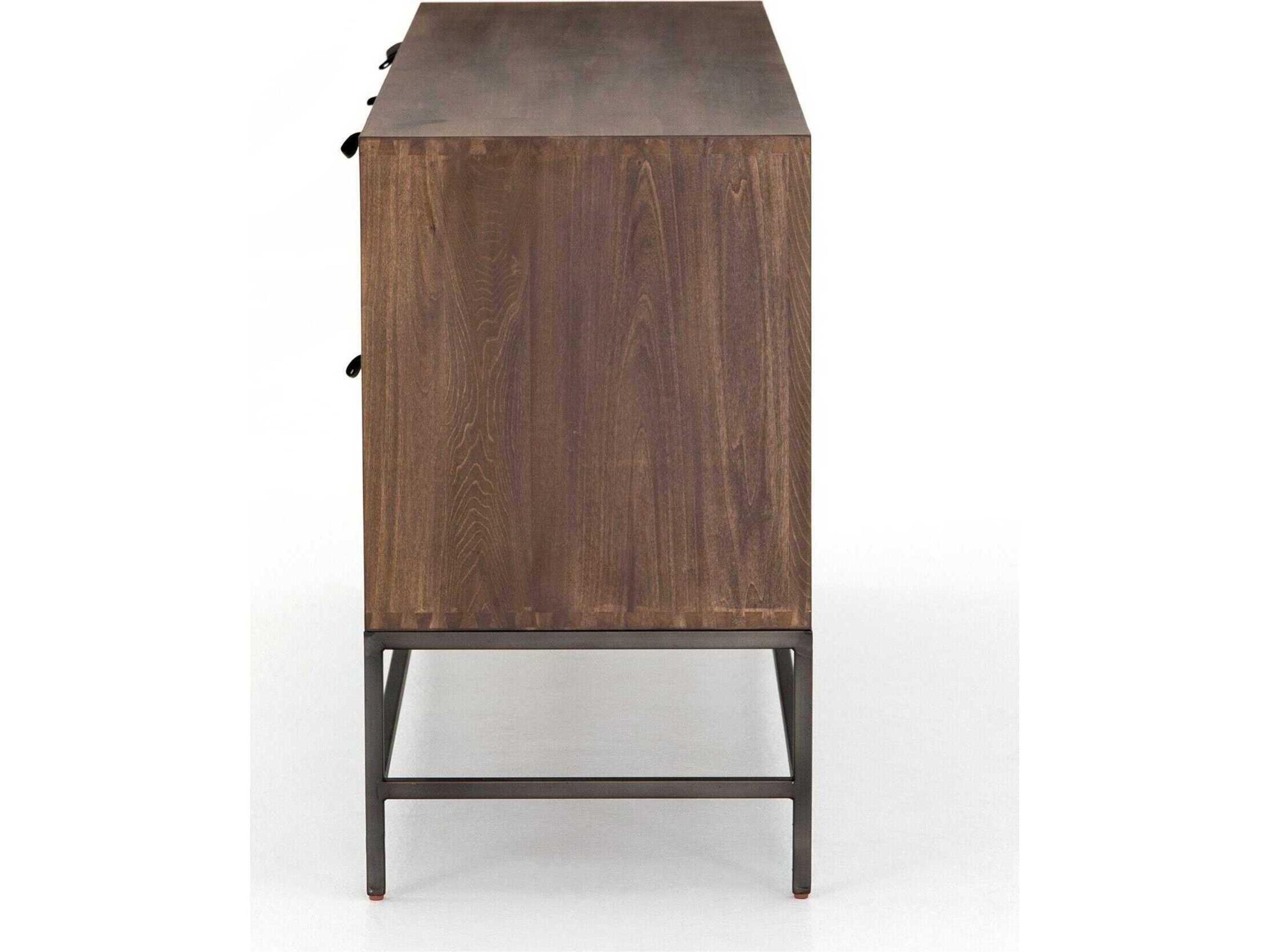 Four Hands Fulton Trey 72" Poplar Wood Natural Iron Auburn Sideboard