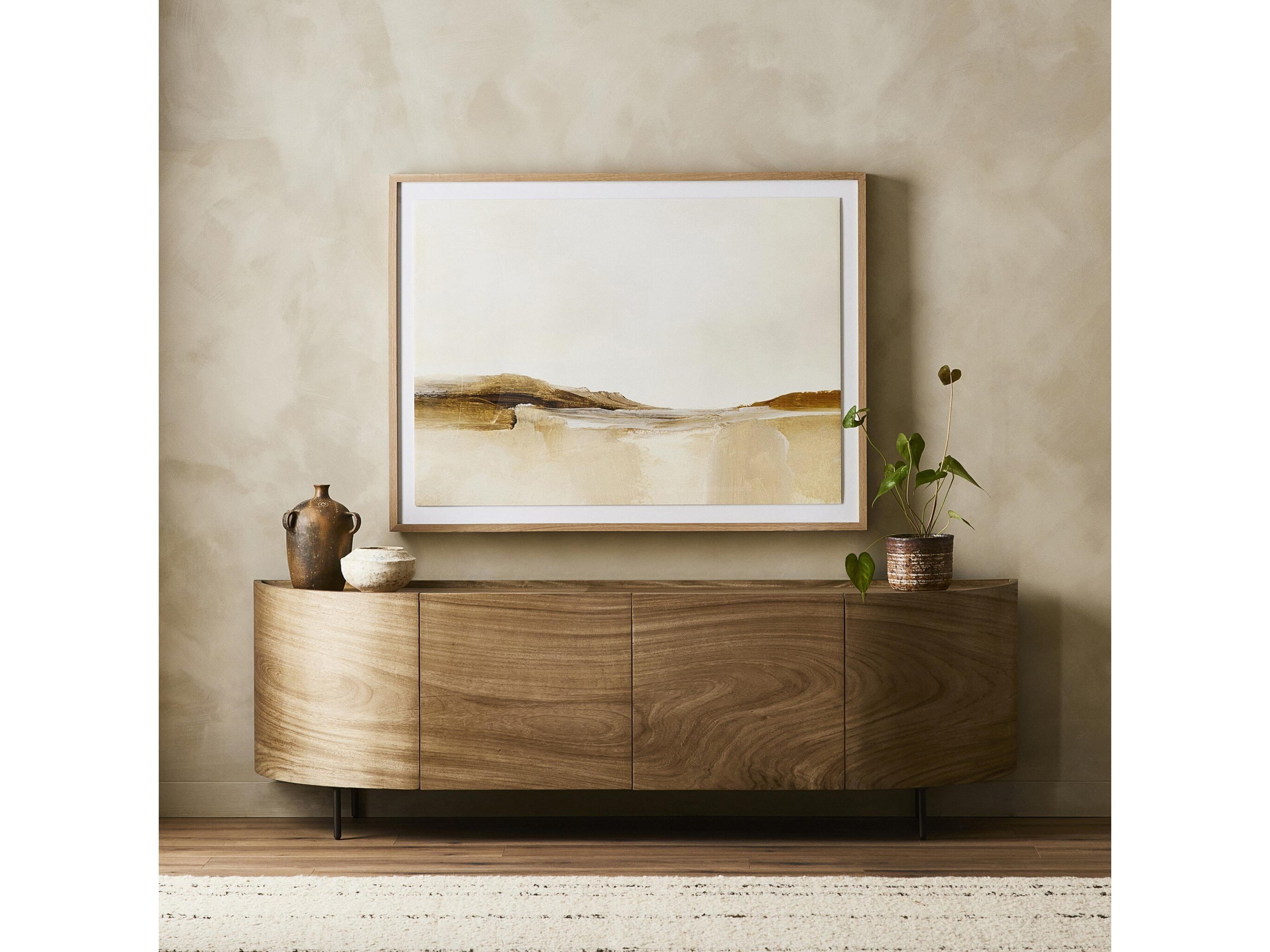 Four Hands Wesson Lunas 77" Gold Guanacaste Sideboard