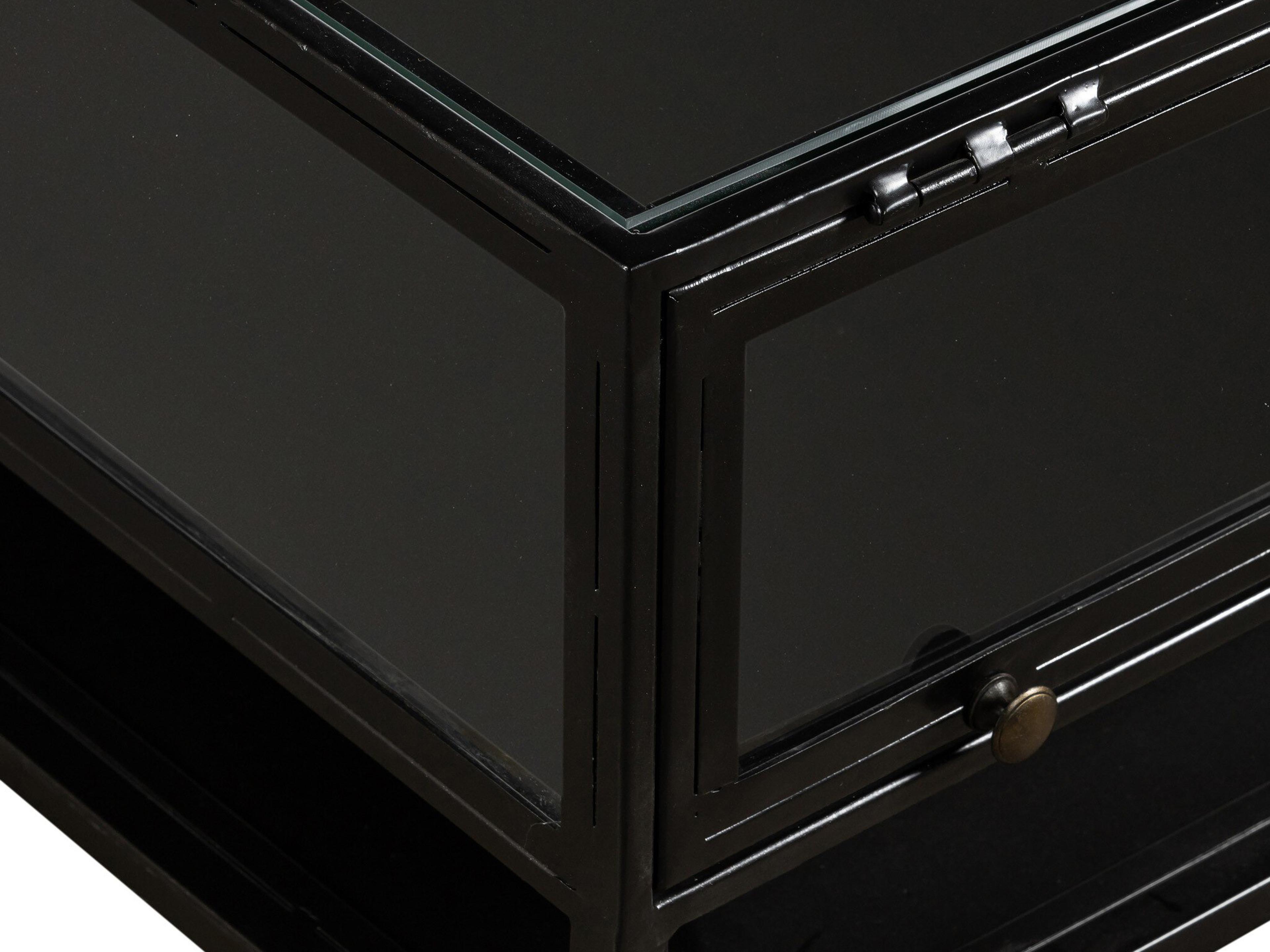 Four Hands Belmont Shadow Box Rectangular Glass Coffee Table