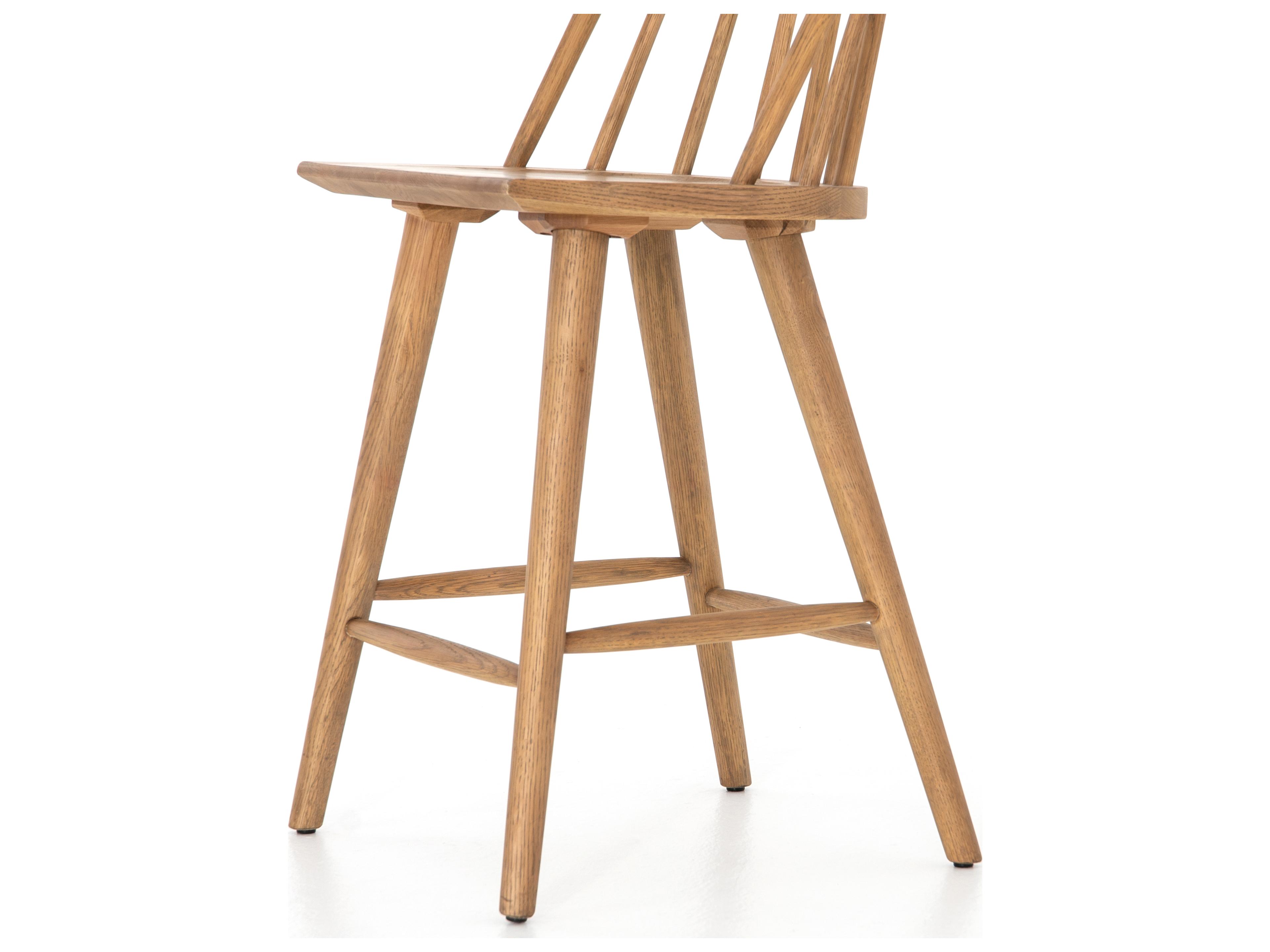 Luxecor Globetrotter Lewis Windsor Oak Wood Sandy None Counter Stool