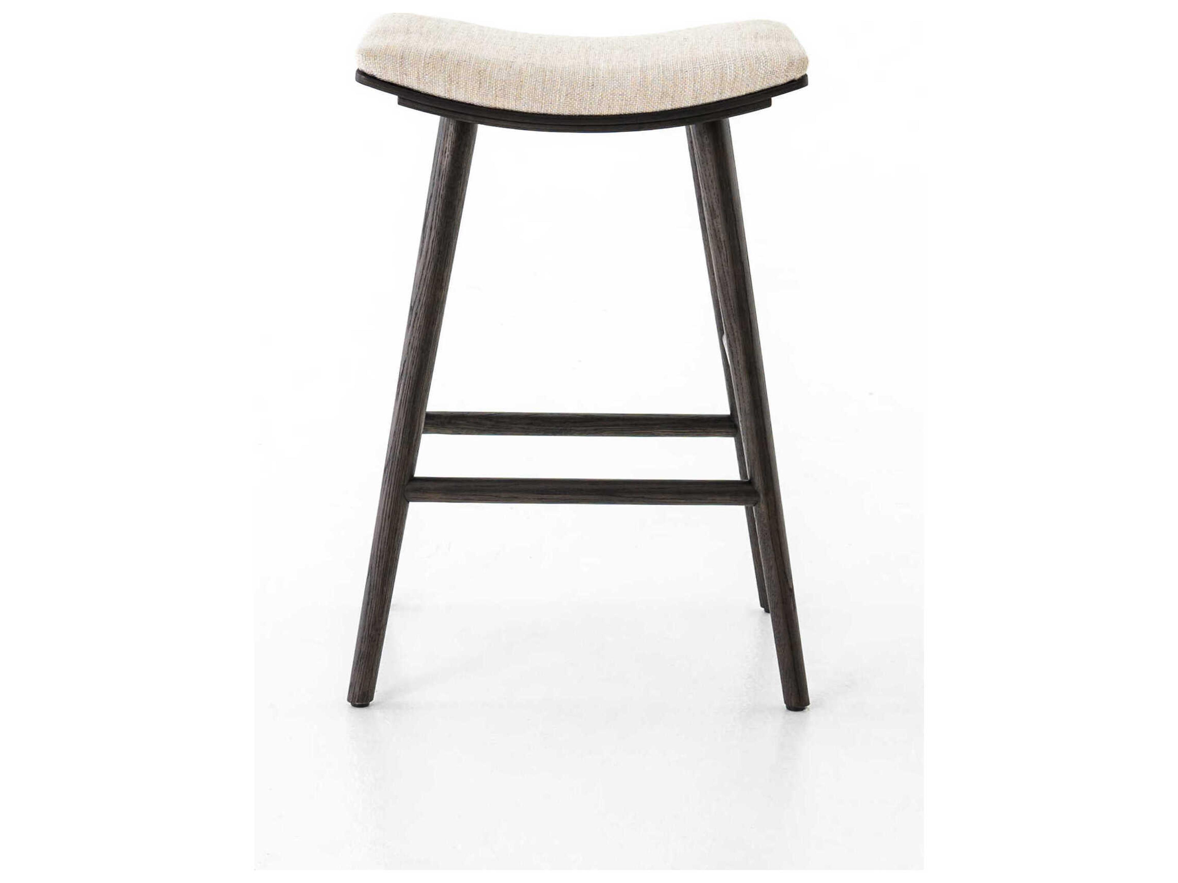 Luxecor Globetrotter Union Upholstered Ash Wood Light Carbon Essence Natural Counter Stool