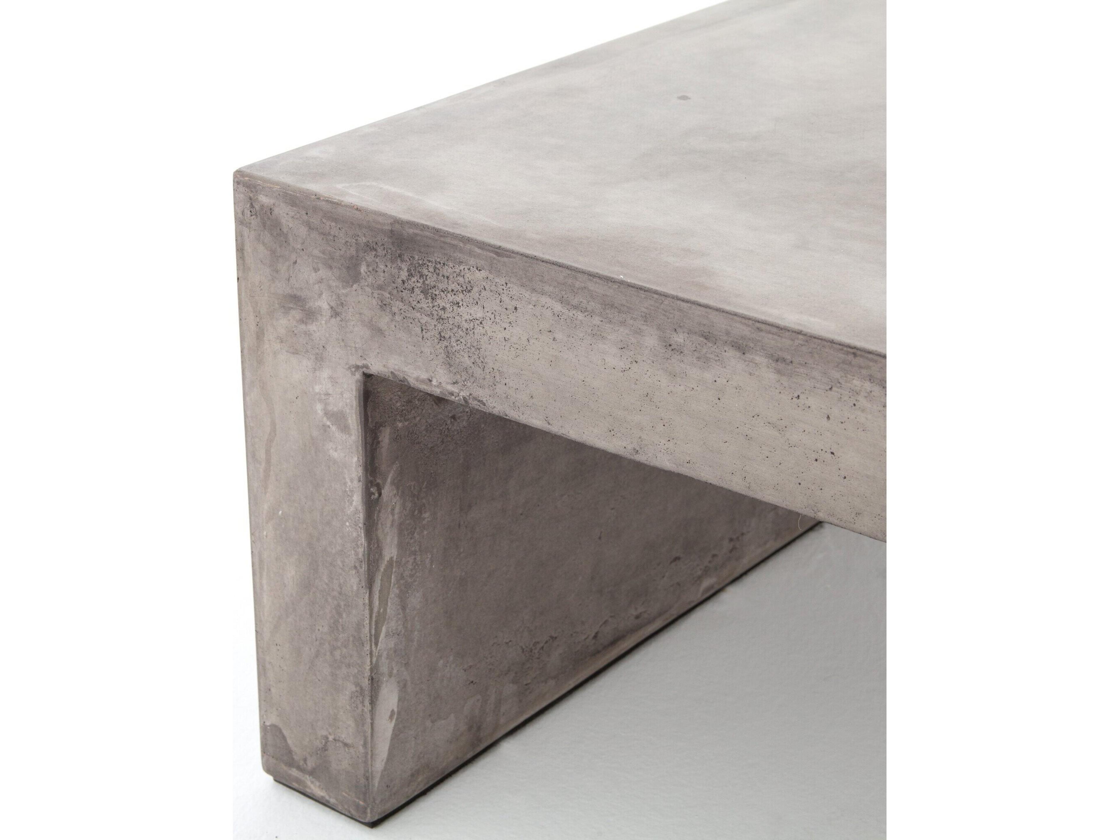Luxecor Globetrotter Parish Rectangular Grey Concrete Coffee Table