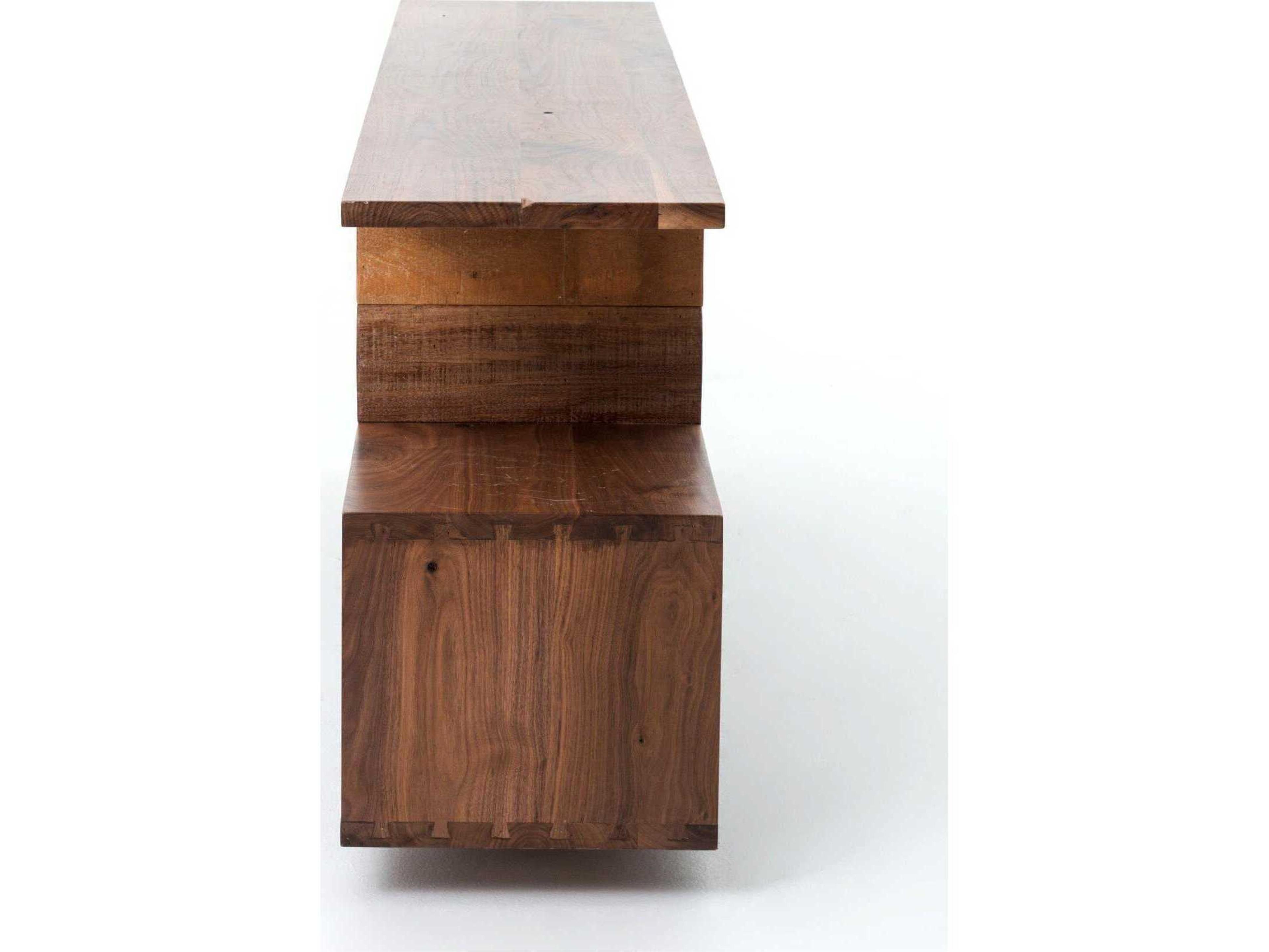 Four Hands Bina Ginger Rectangular Wood Natural Walnut Peroba Console Table