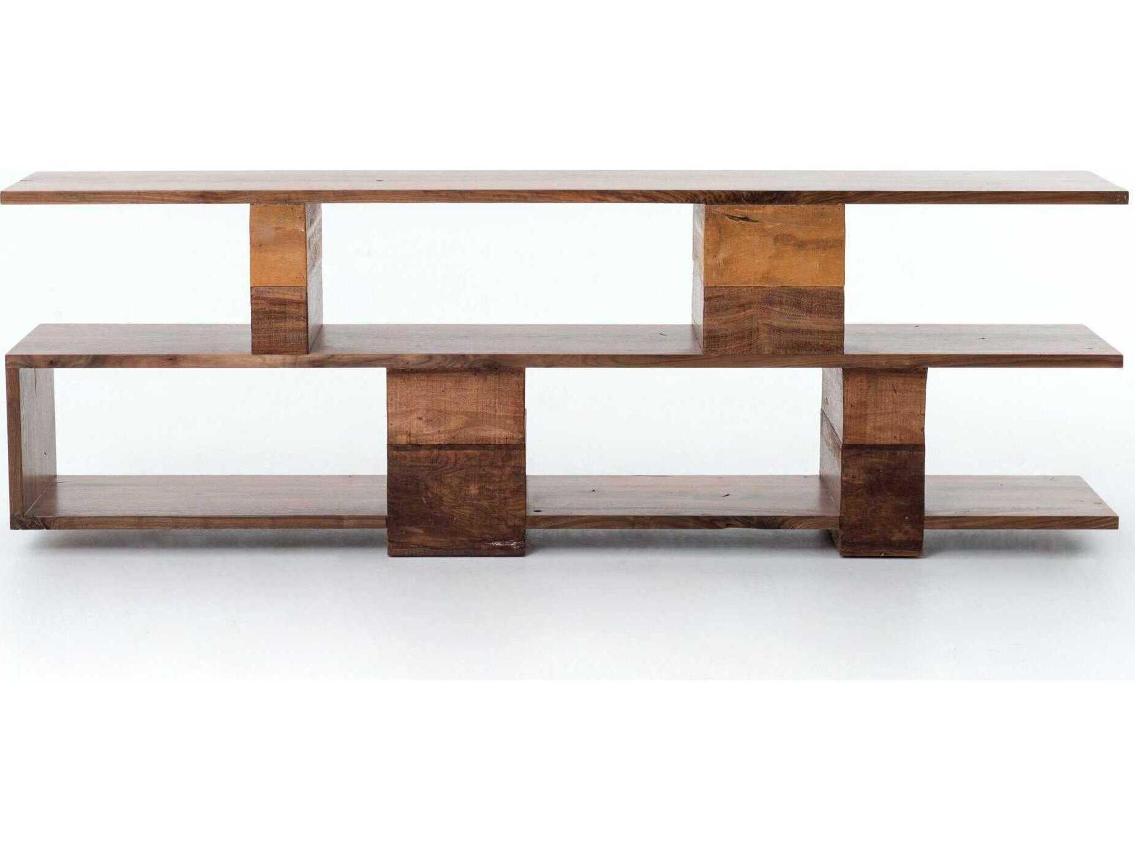 Four Hands Bina Ginger Rectangular Wood Natural Walnut Peroba Console Table