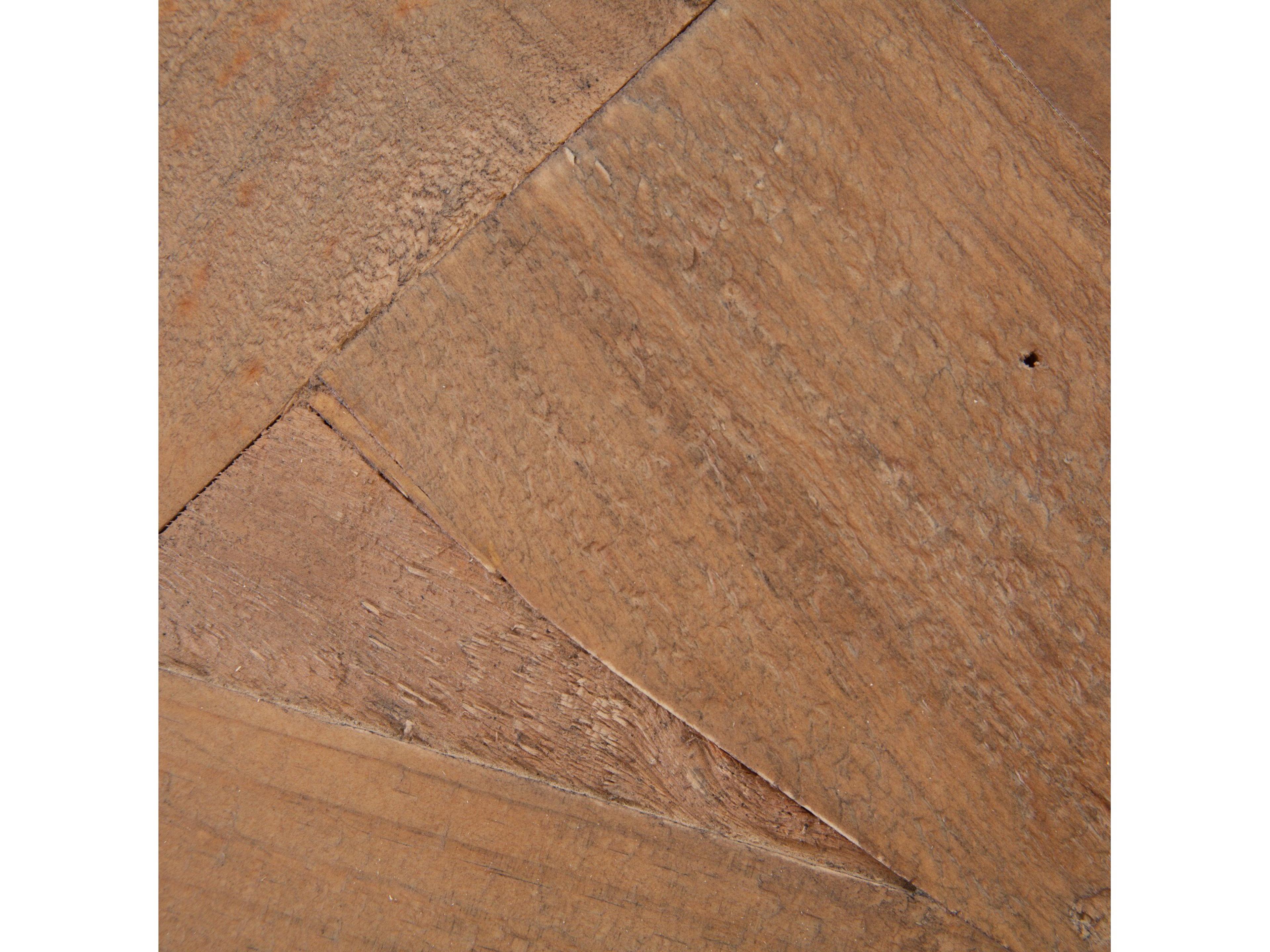 Four Hands Reclaimed Cintra Extendable Round Limestone White Driftwood Natural Dining Table