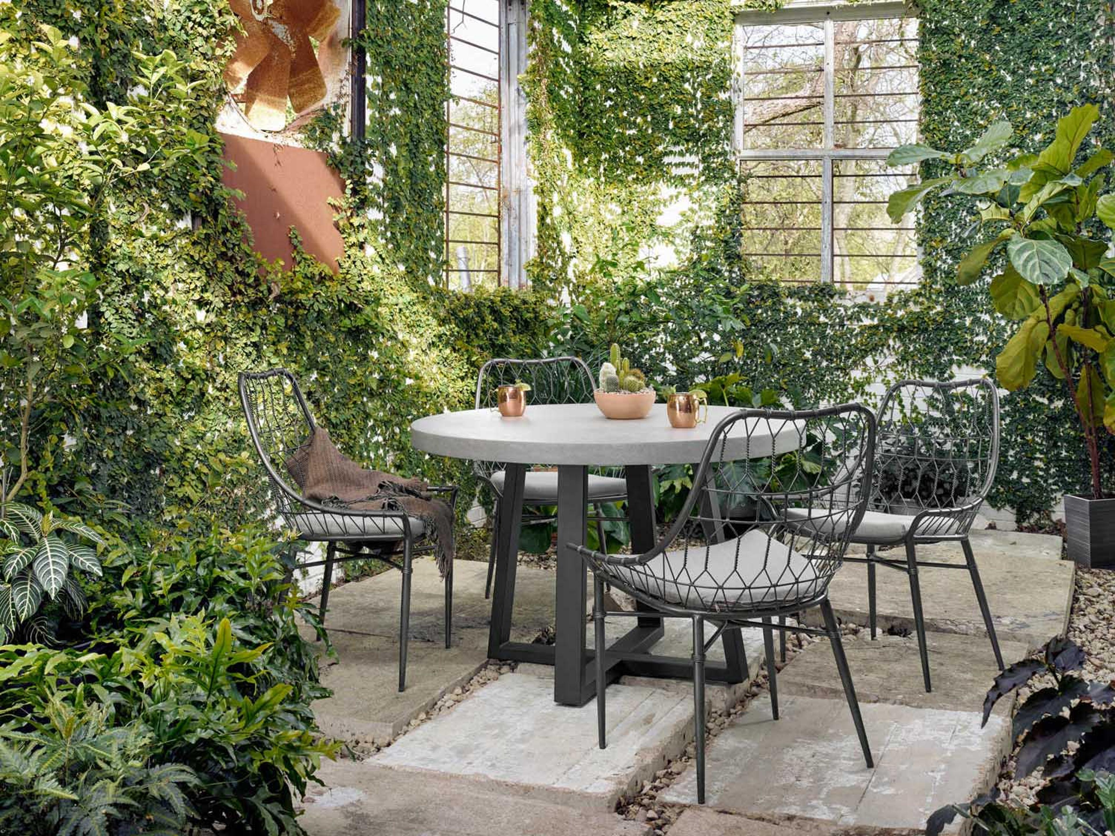 Four Hands Constantine Cyrus Round Stone Dining Table