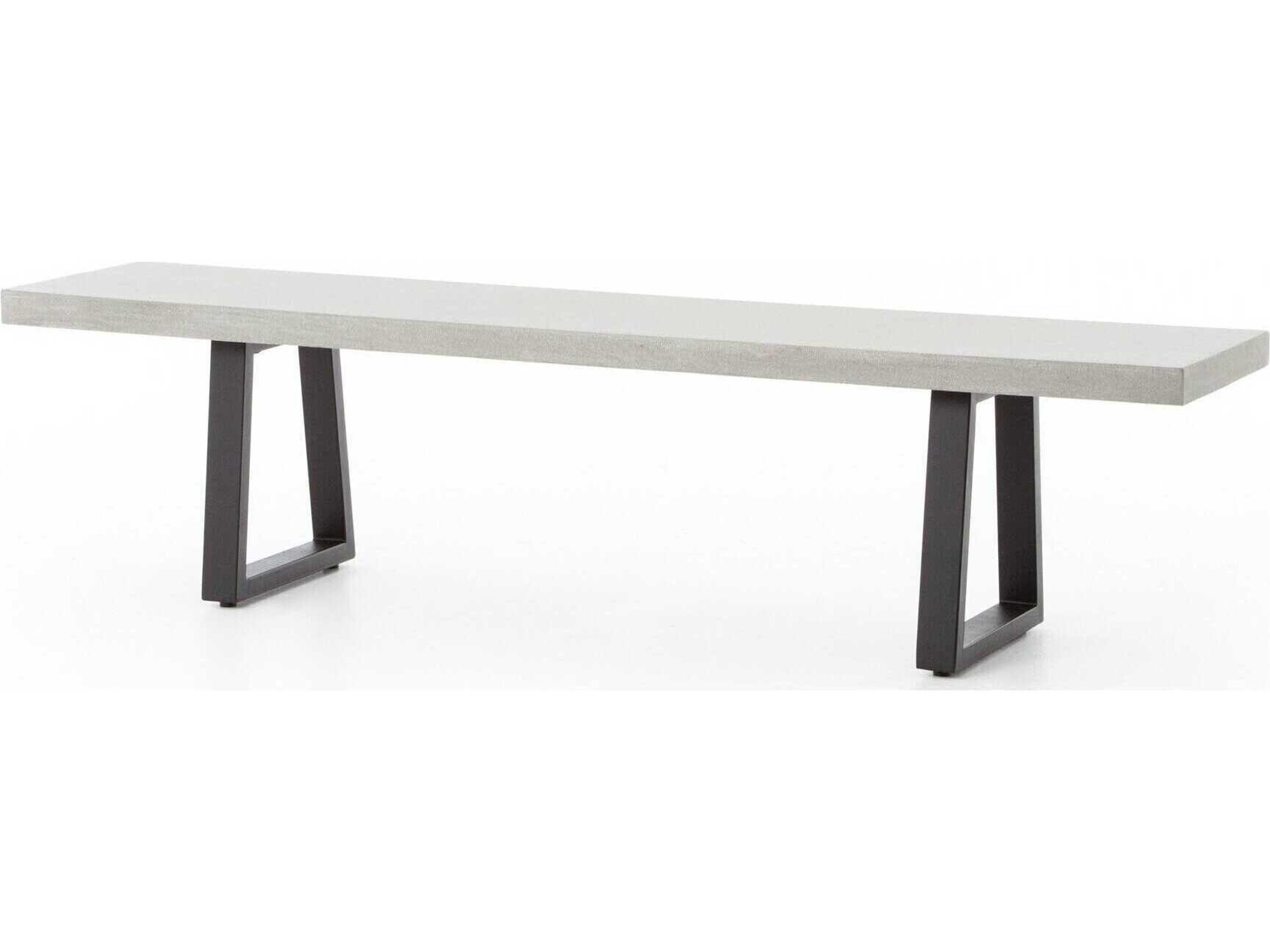 Constantine Black Light Grey Accent Bench