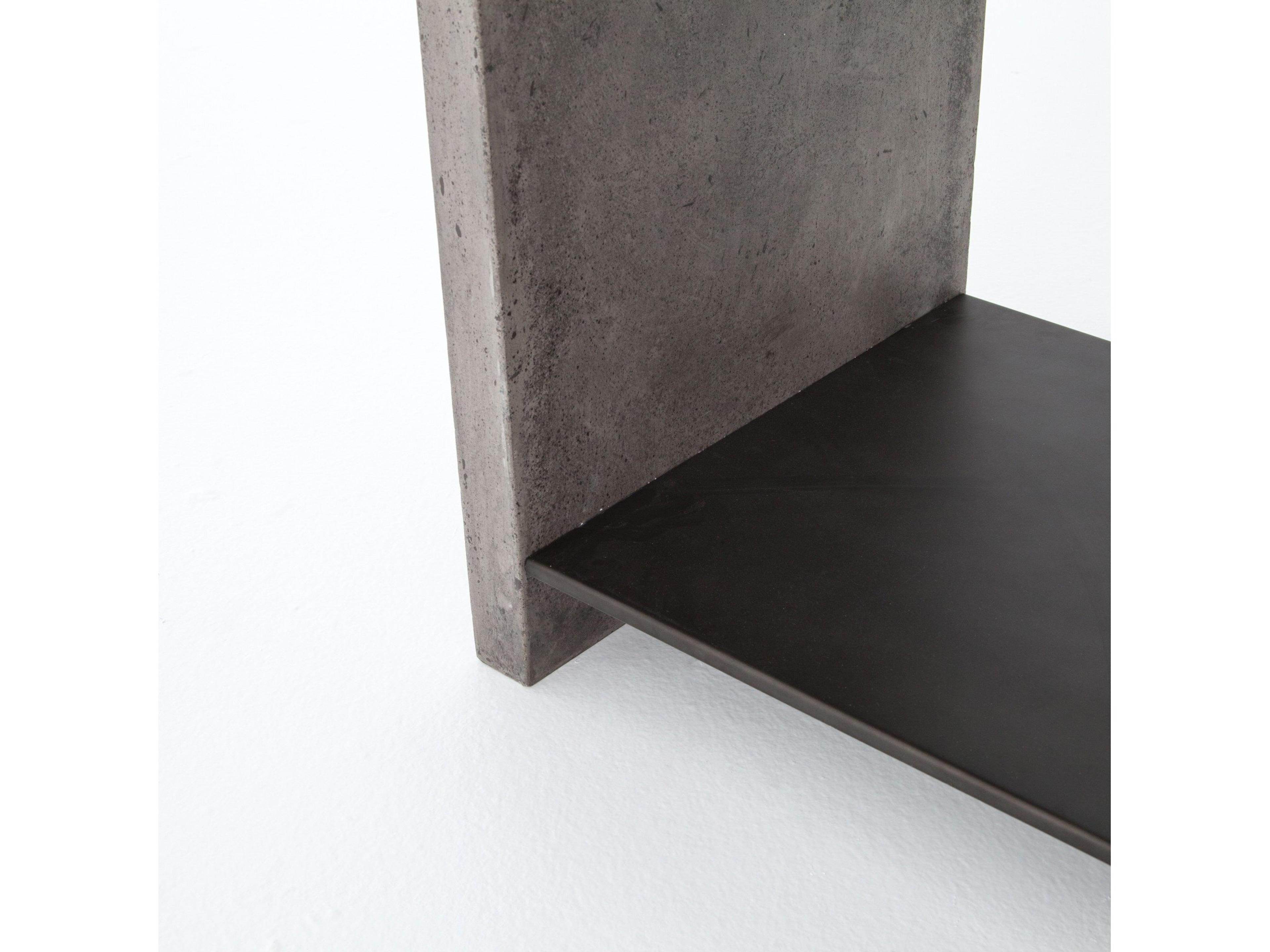 Four Hands Everett Hugo Rectangular Concrete End Table