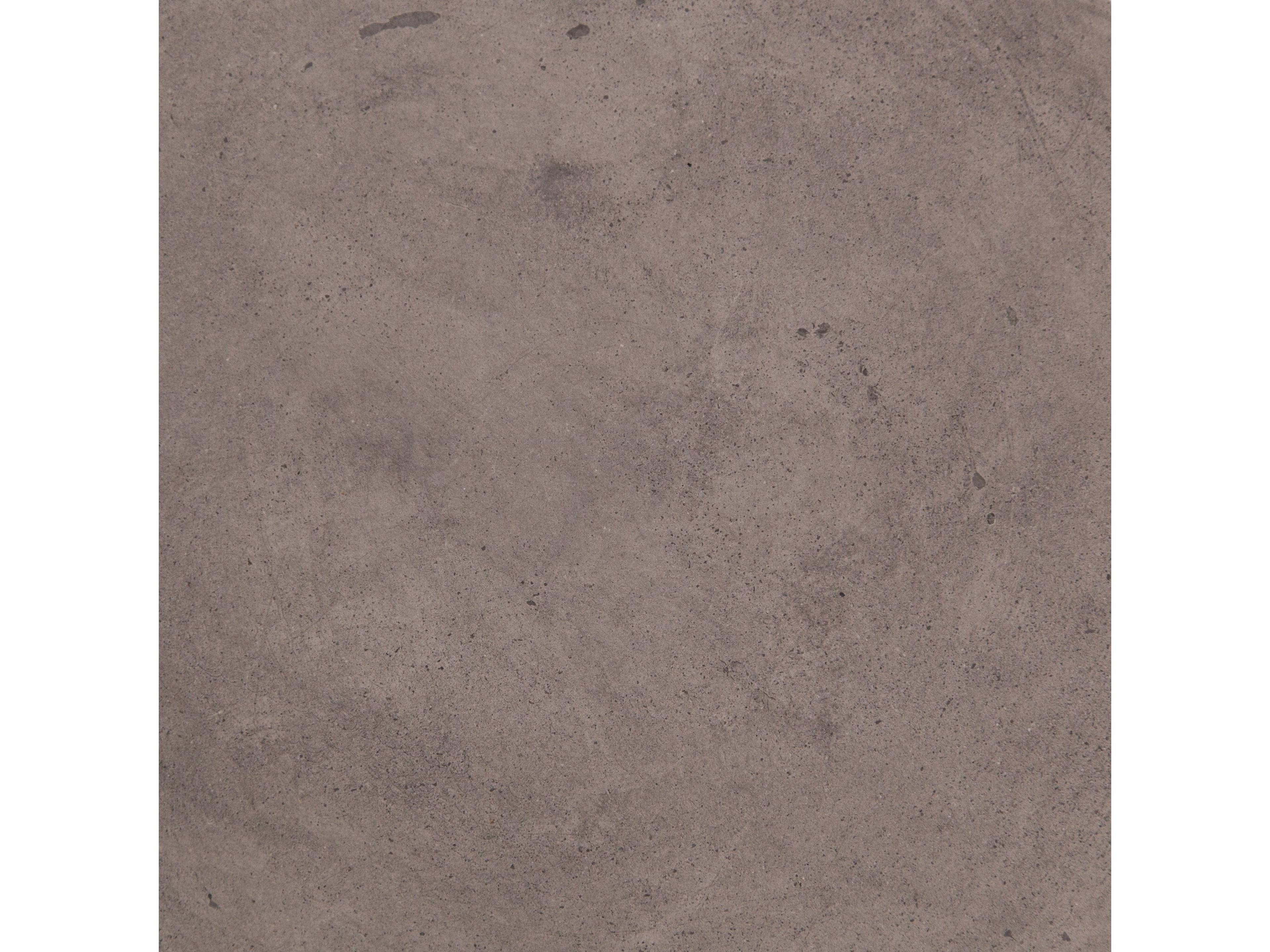 Four Hands Everett Lina Round Concrete Dark Grey End Table