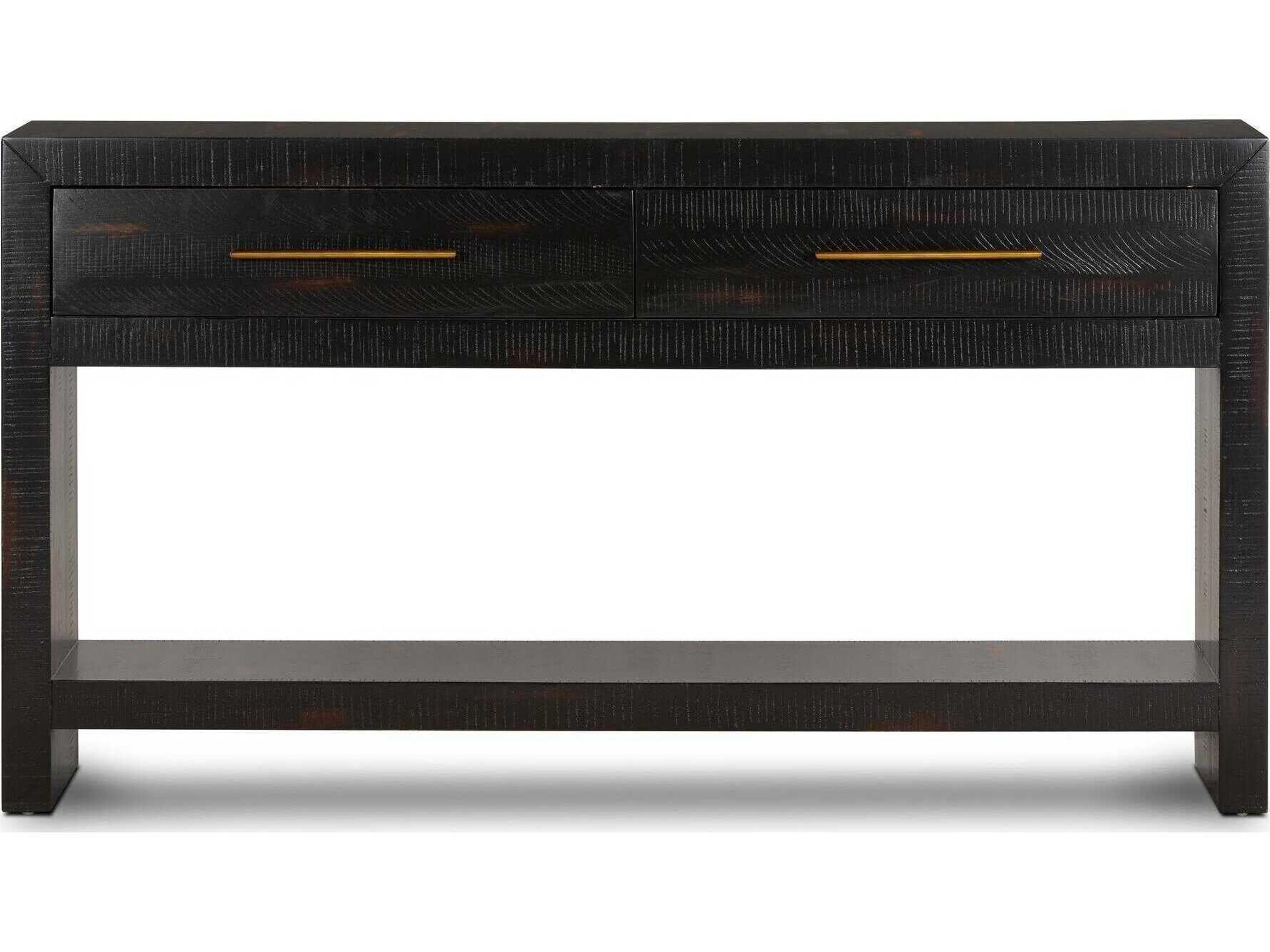 Hadley Suki Rectangular Wood Console Table - Thumbnail 2