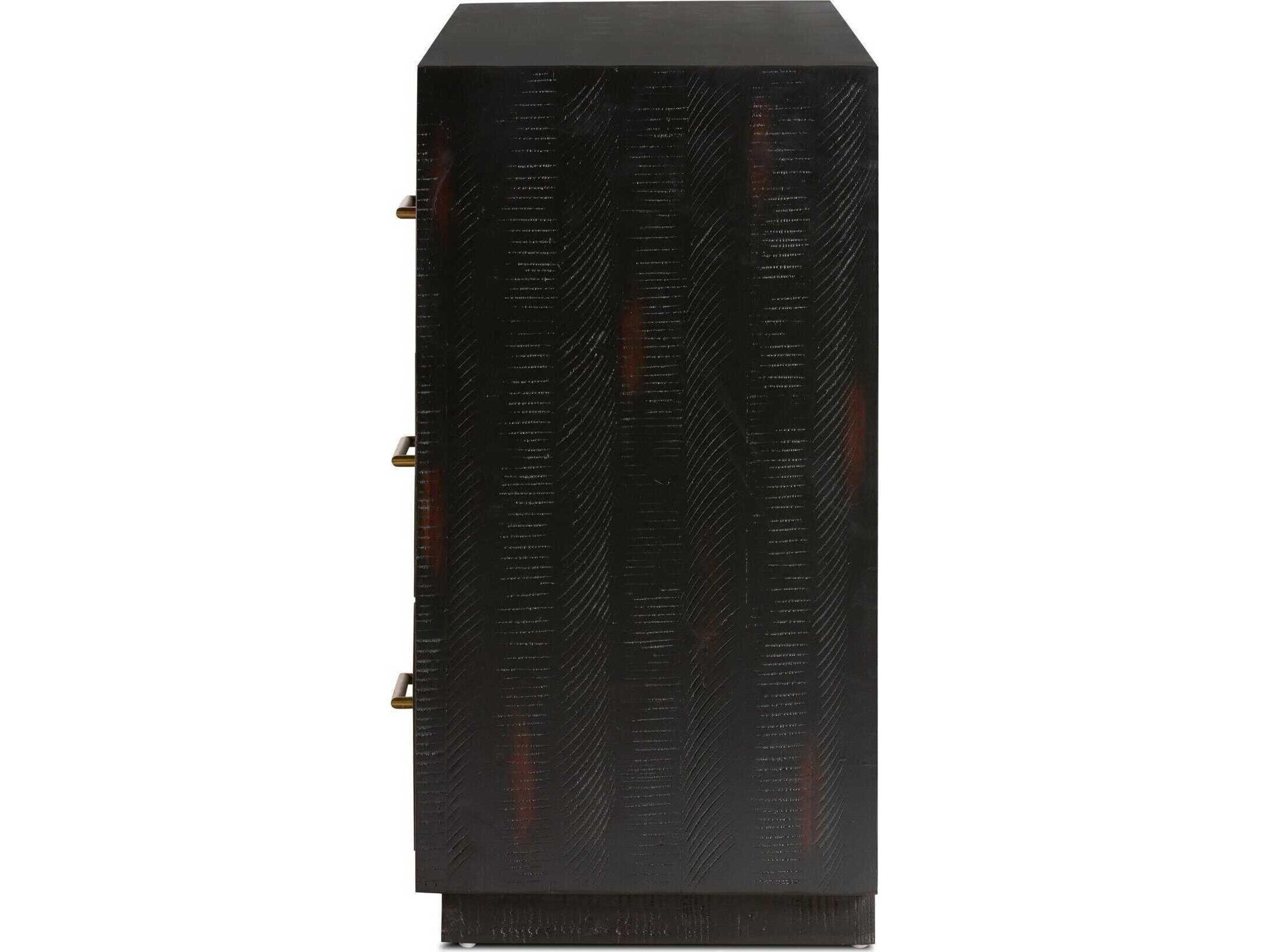 Four Hands Hadley Suki Burnished Black Large Media Console