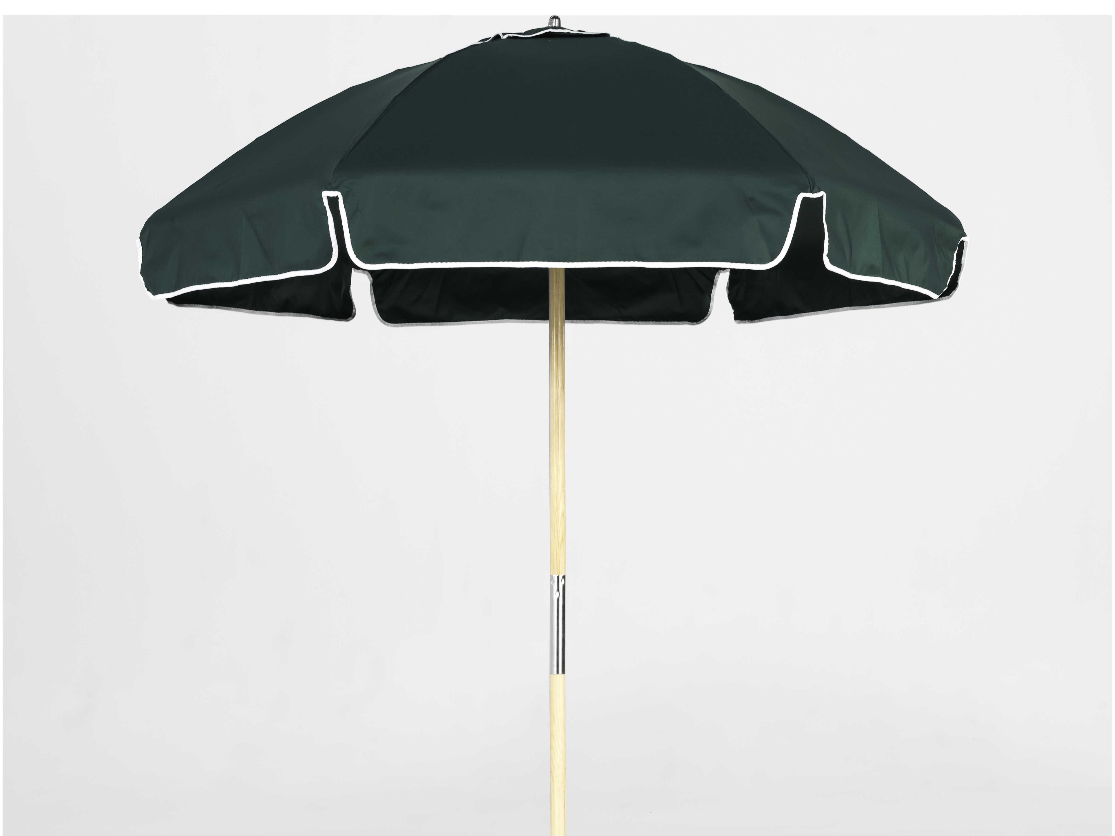 Frankford Quick Ship Shade Star Ash Wood 6.5 Foot Hexagon Beach Outdoor Patio Umbrella