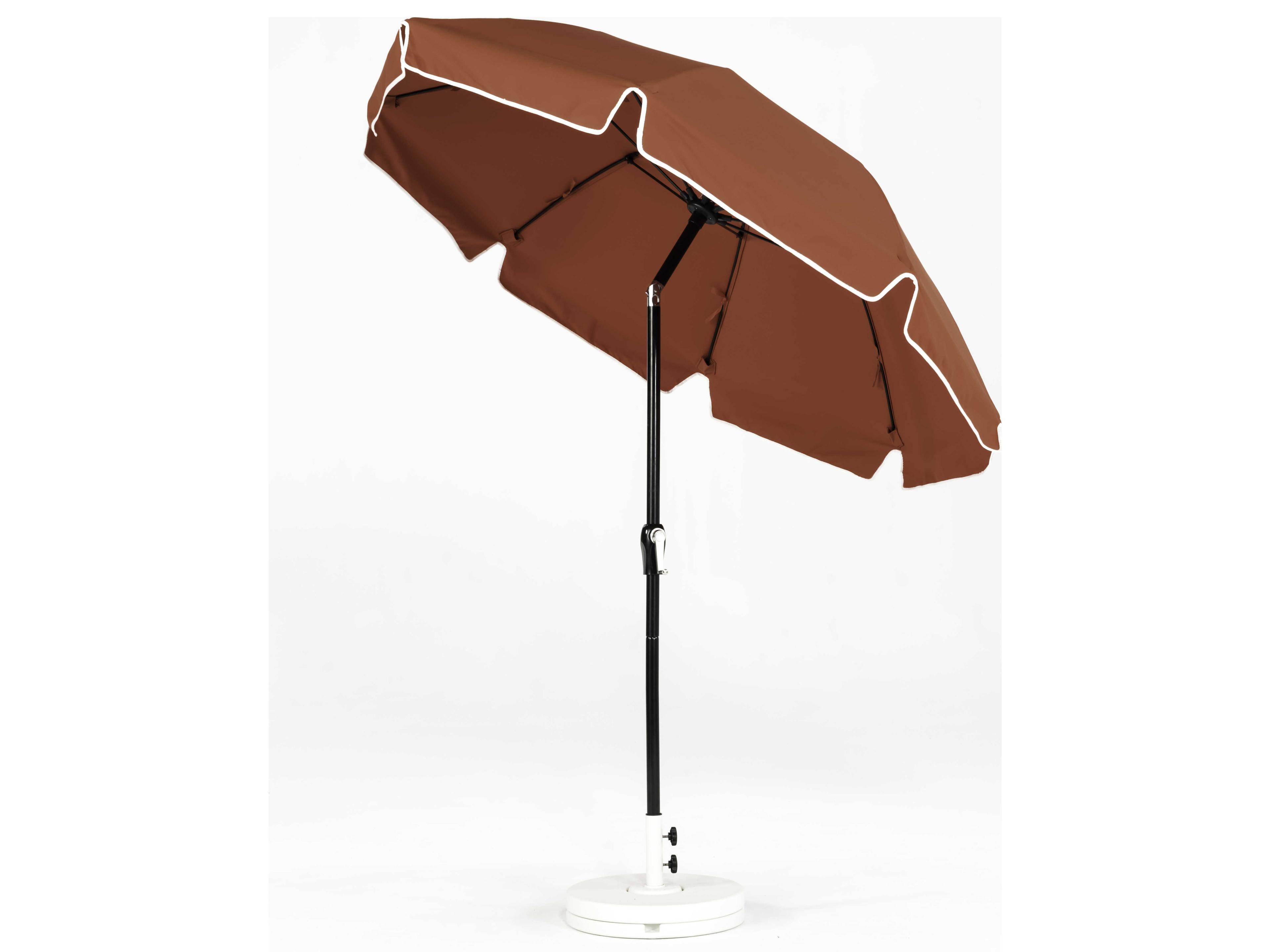 Frankford Catalina Custom Fiberglass 7.5 Foot Octagon Crank Tilt Patio Umbrella