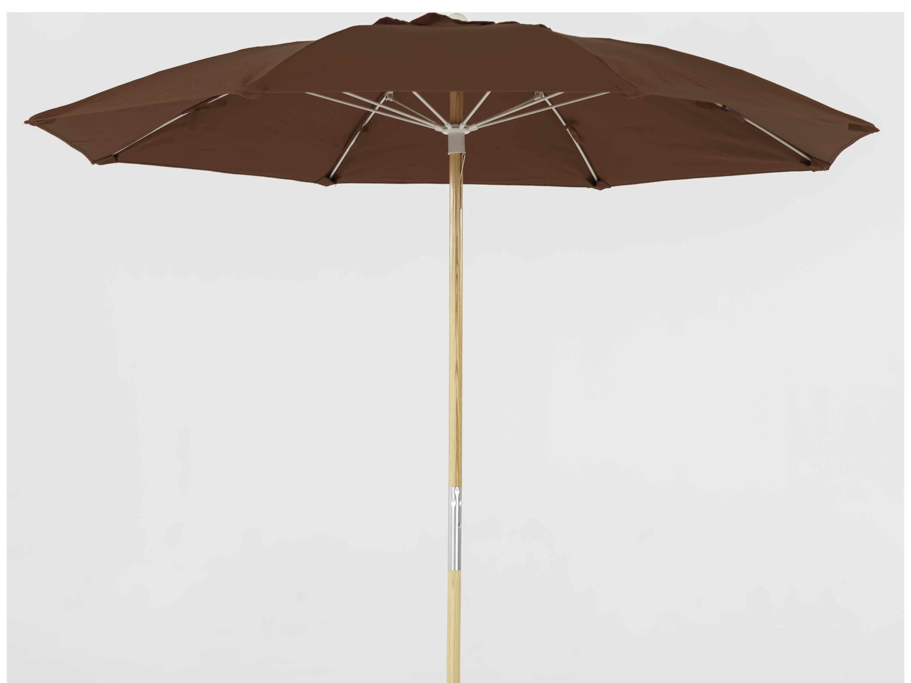 Frankford Avalon Custom Fiberglass Beach 7.5 Foot Octagon Manual Lift Patio Umbrella