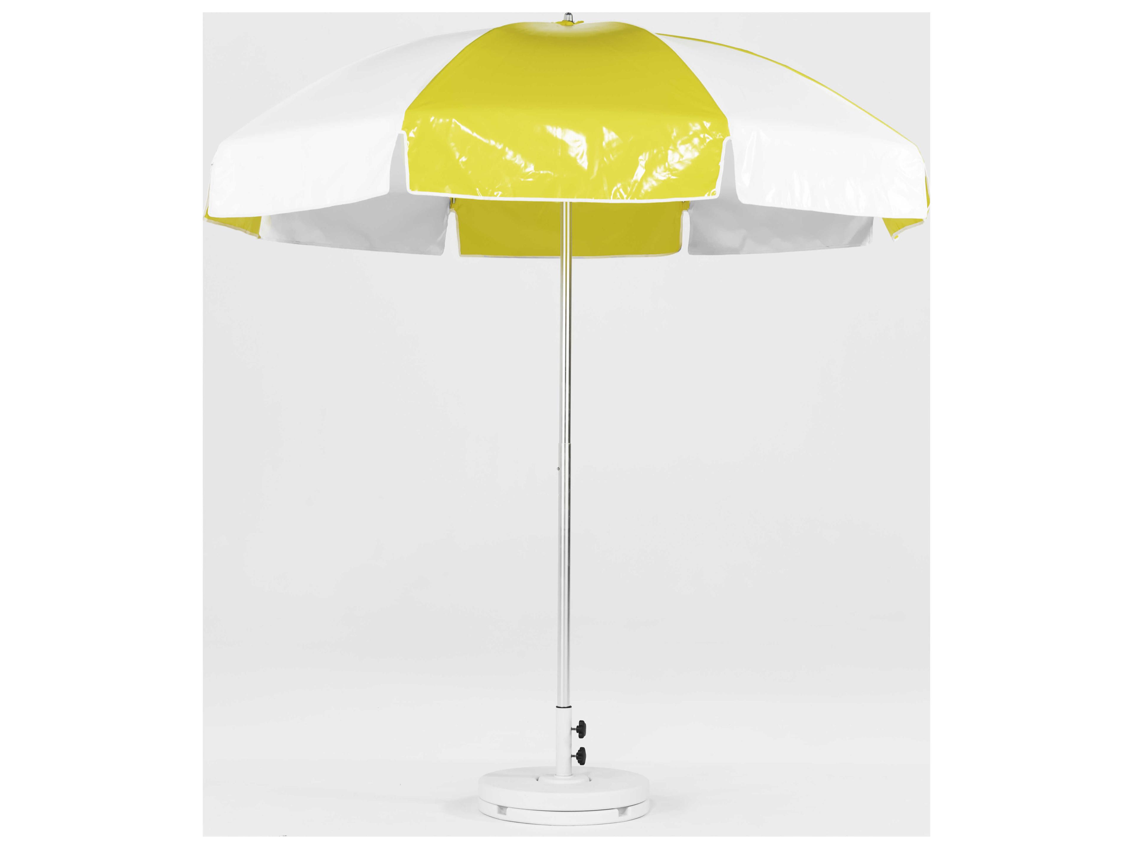 Frankford Quick Ship Laurel Steel Silver Anodized 7.5 Foot Octagon Outdoor Patio Umbrella