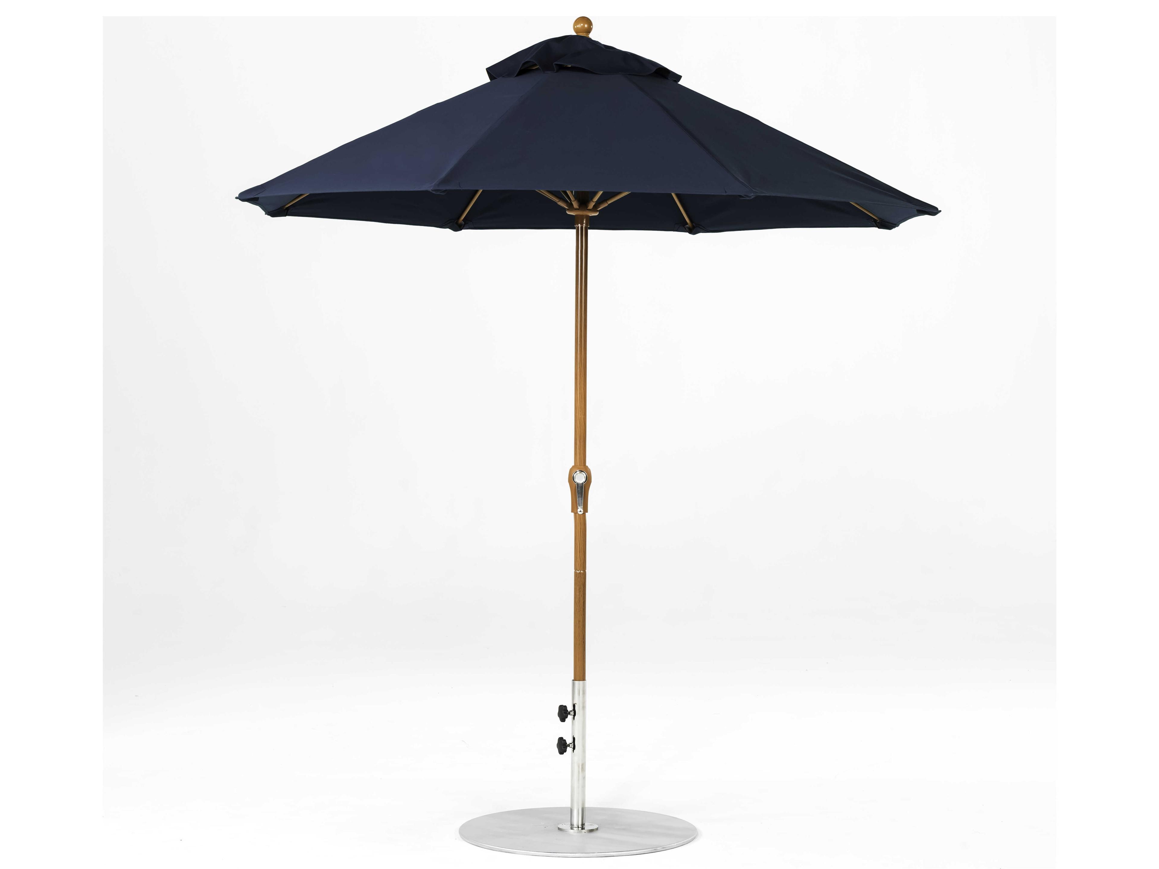 Frankford Monterey Custom Market Fiberglass 7.5 Foot Octagon Crank Patio Umbrella