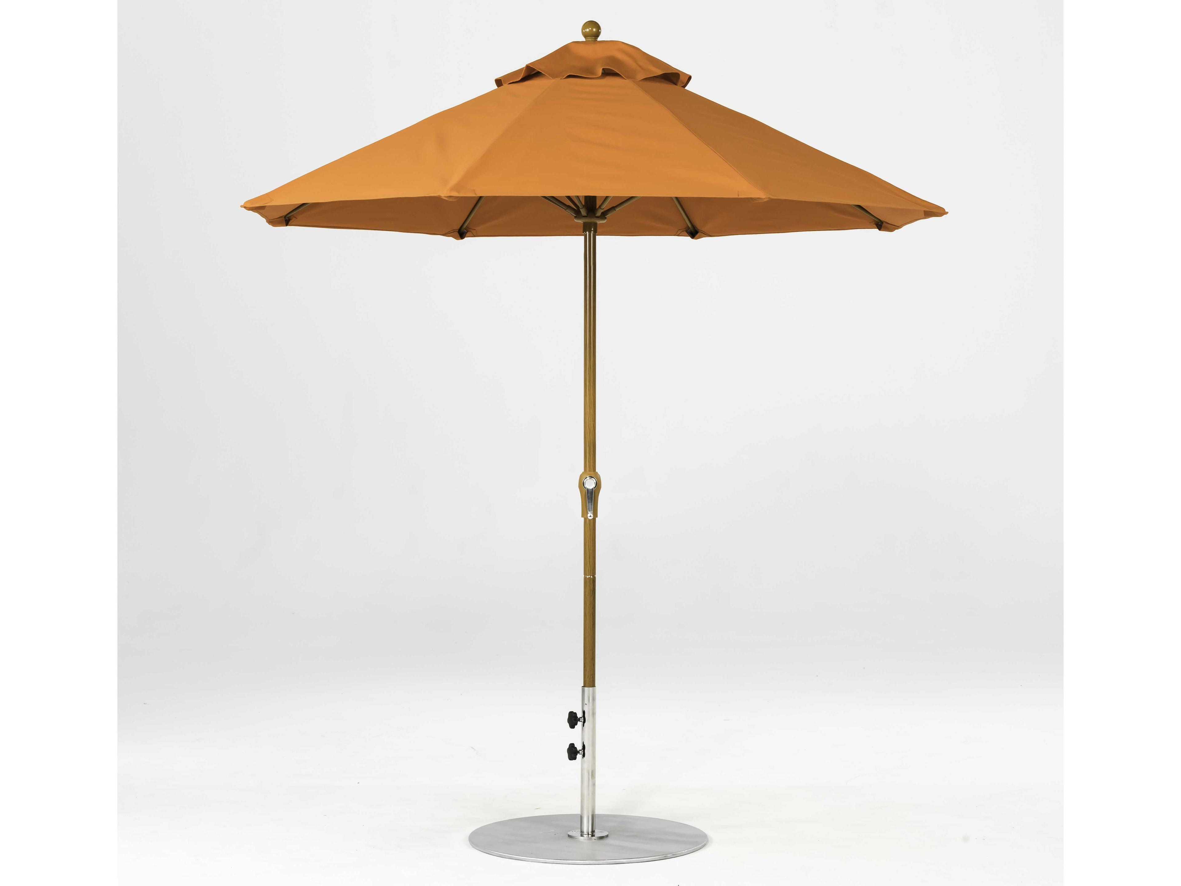 Frankford Monterey Custom Market Fiberglass 7.5 Foot Octagon Crank Patio Umbrella