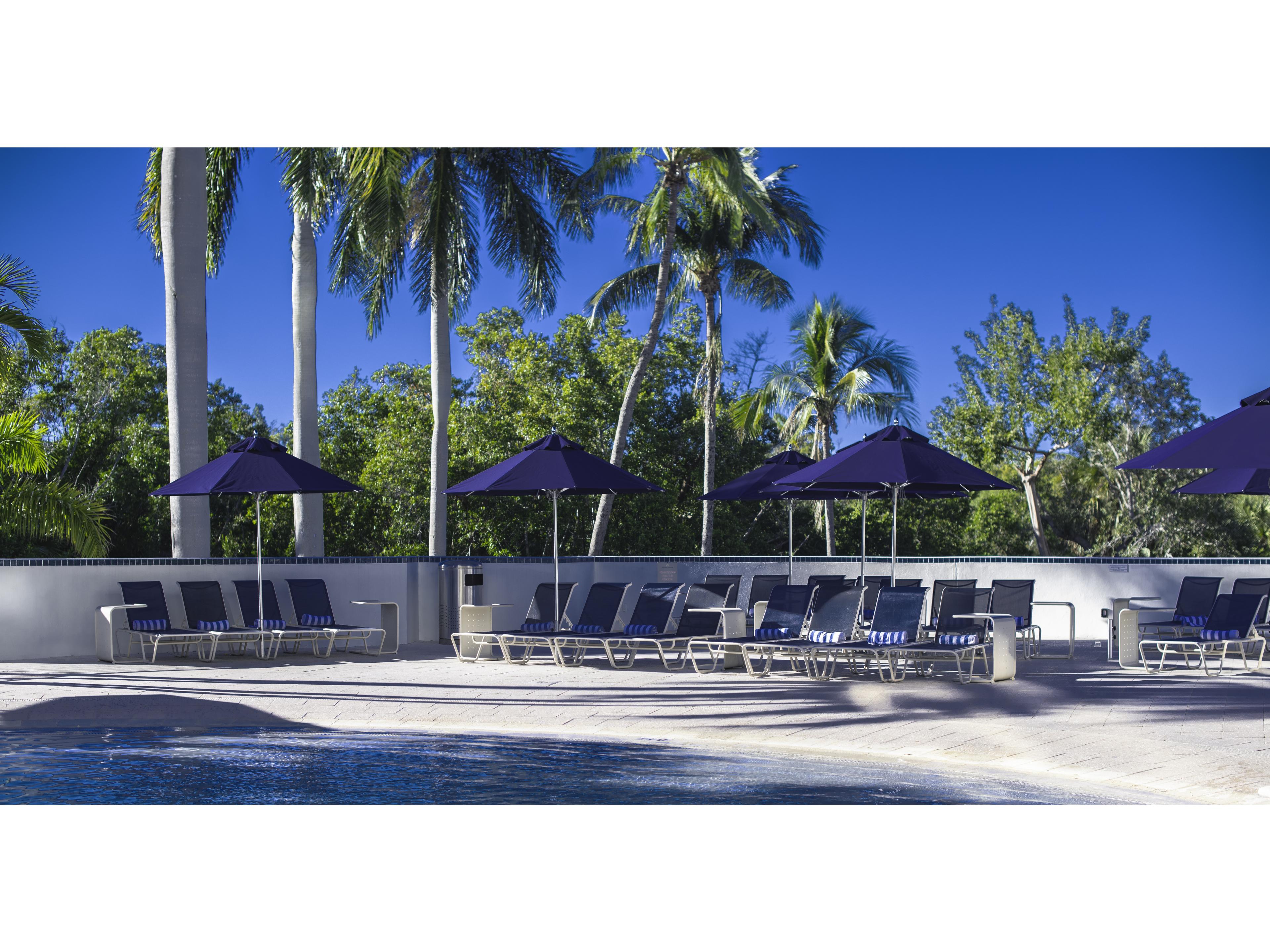 Frankford Greenwich Aluminum Silver Anodized 9 Foot Octagon Pulley Lift Outdoor Umbrella