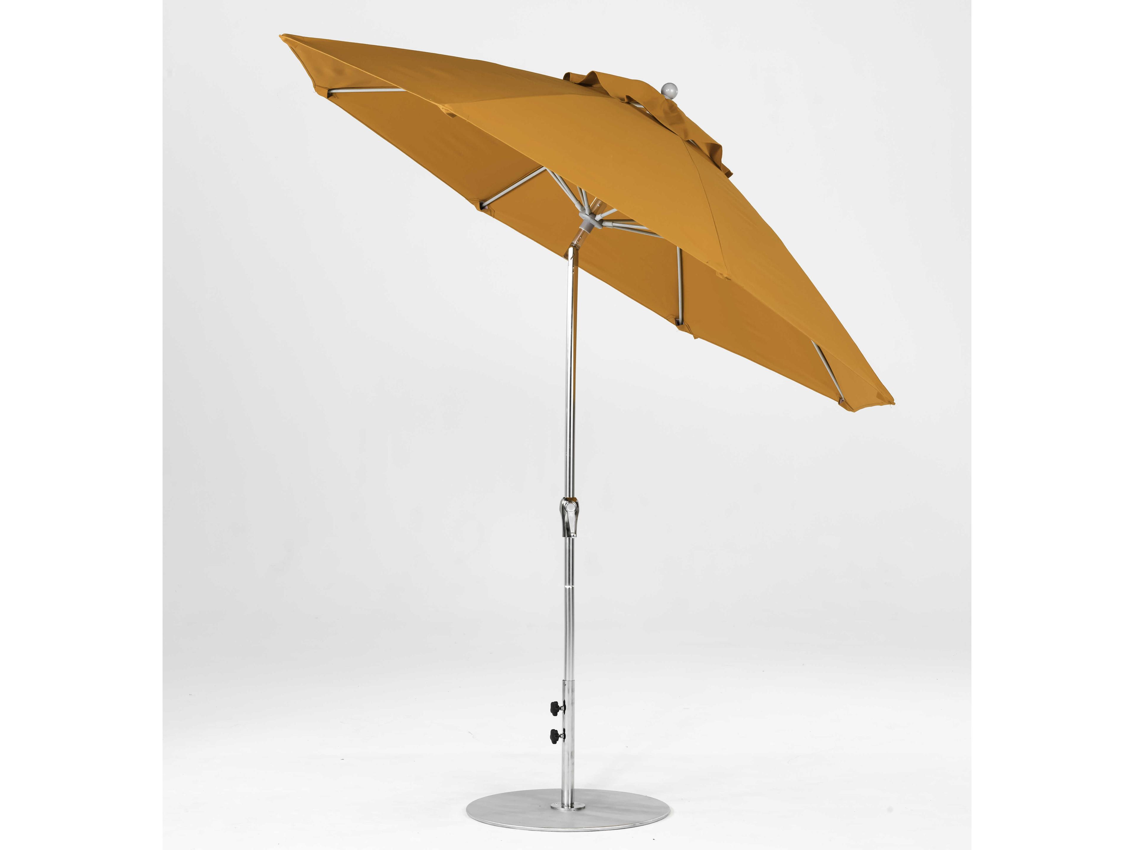 Frankford Monterey Custom Market Fiberglass 9 Foot Octagon Crank Auto Tilt Outdoor Patio Umbrella