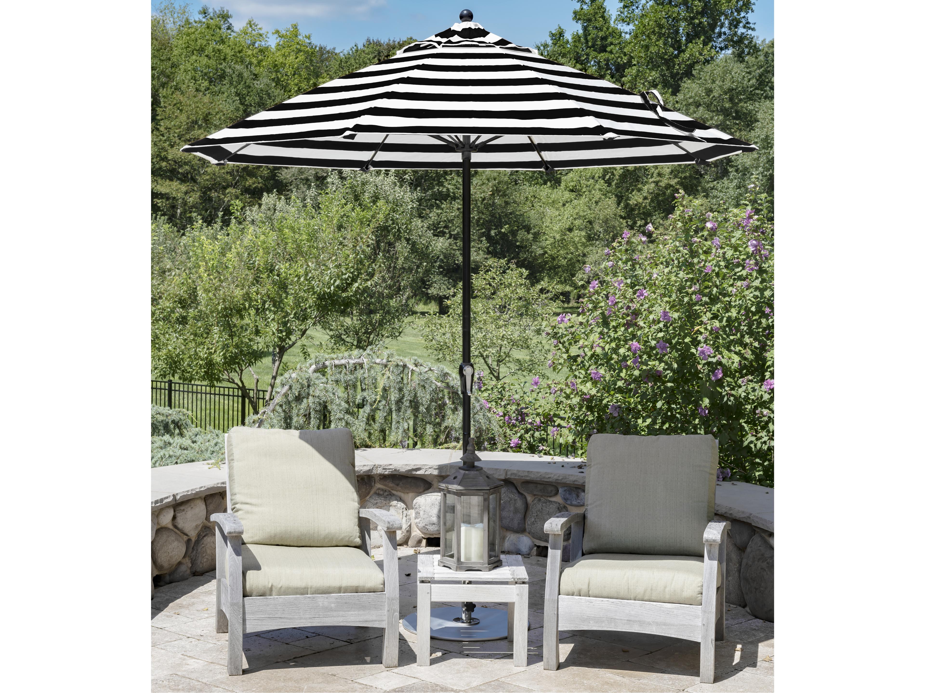 Frankford Quick Ship Monterey Market Fiberglass 9 Foot Octagon Crank Non Tilt Outdoor Umbrella