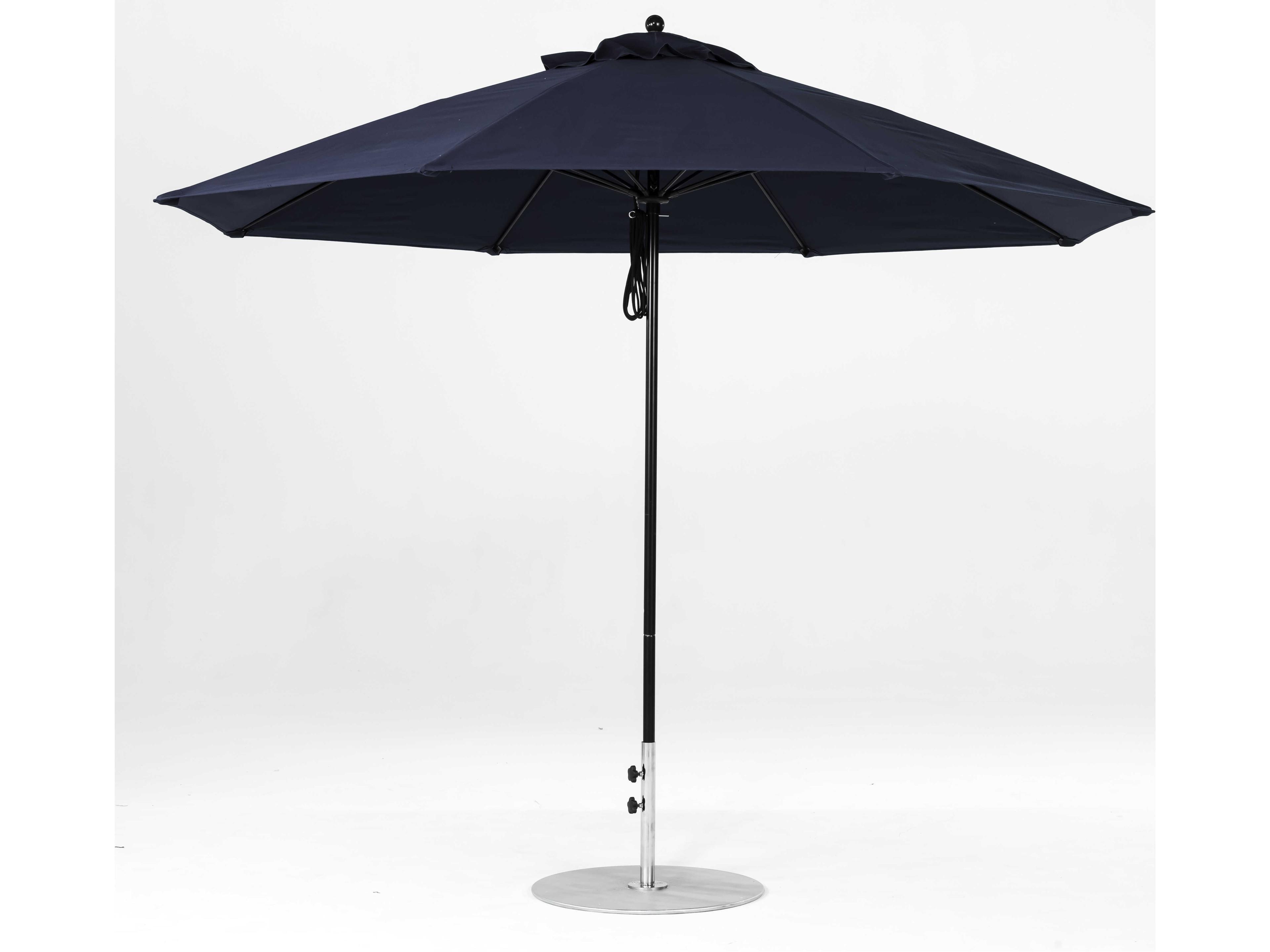 Frankford Monterey Custom Market Fiberglass 11 Foot Octagon Pulley Lift Outdoor Patio Umbrella