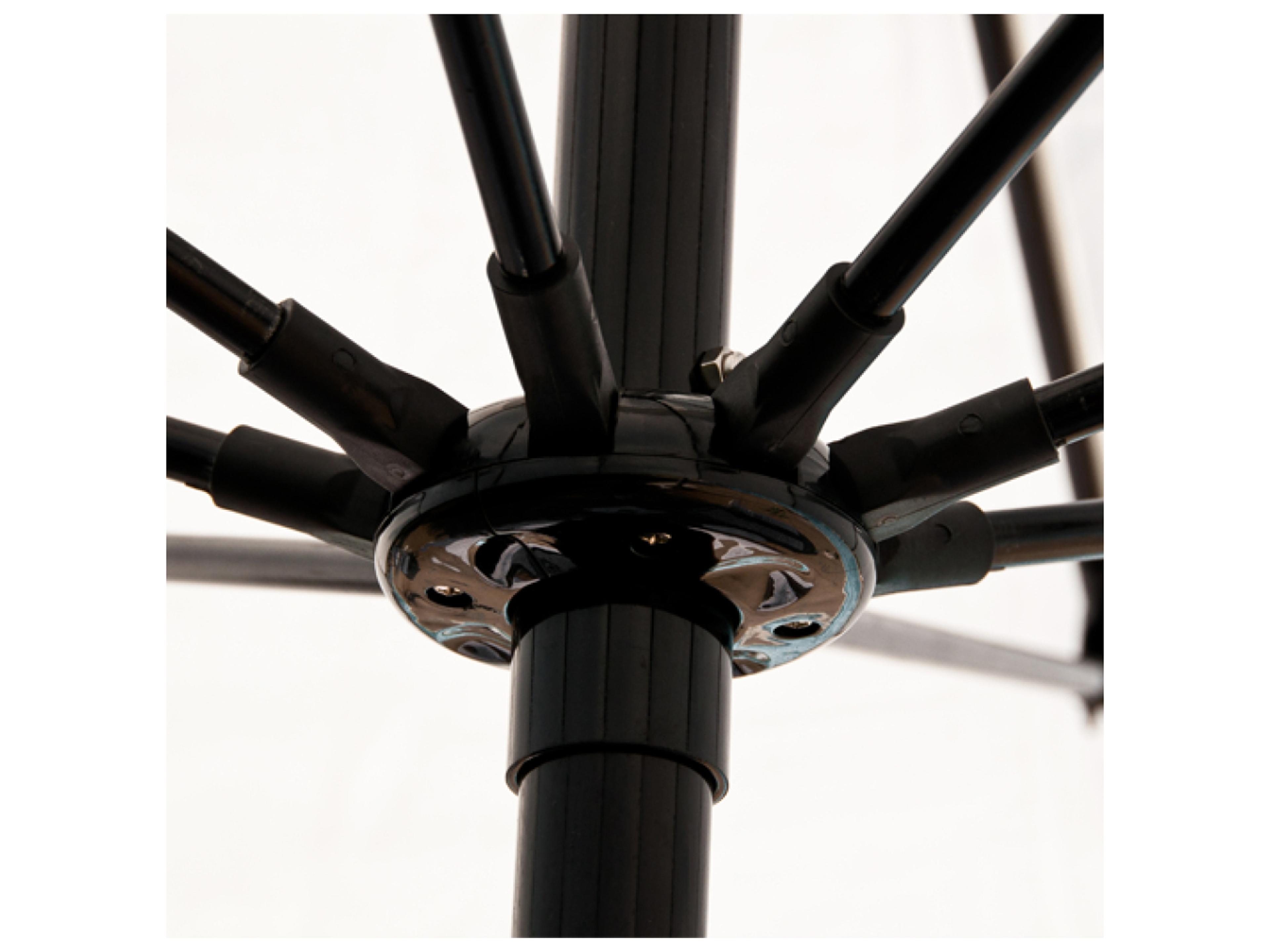 Frankford Patio Umbrellas Monterey Fiberglass Market 8 x 10 Foot Rectangular Crank Auto Tilt Patio Umbrella