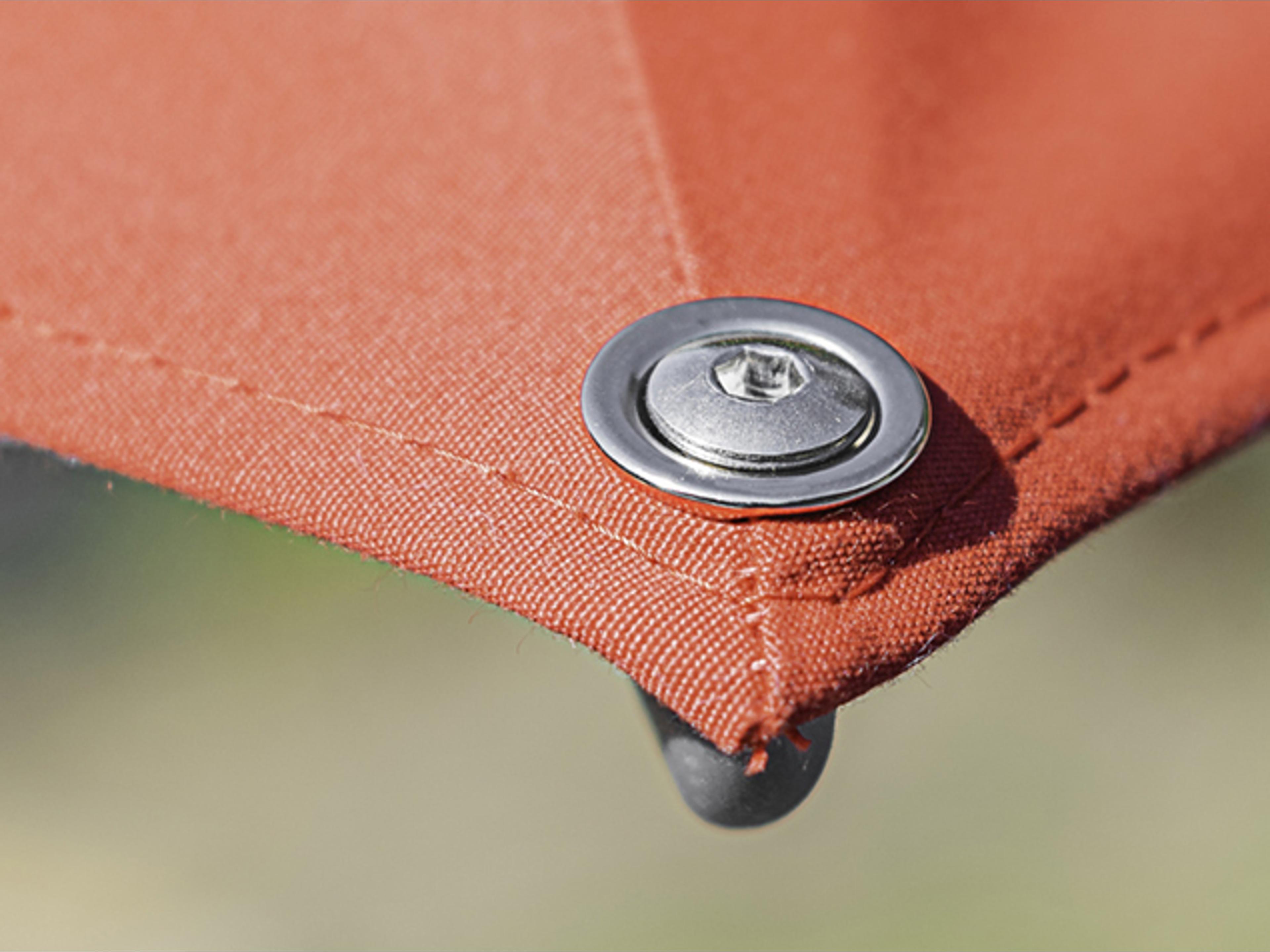 Frankford Aurora Custom Cantilever Fiberglass Brushed Silver 13 Foot Octagon Crank Lift Infinity Tilt Outdoor Umbrella