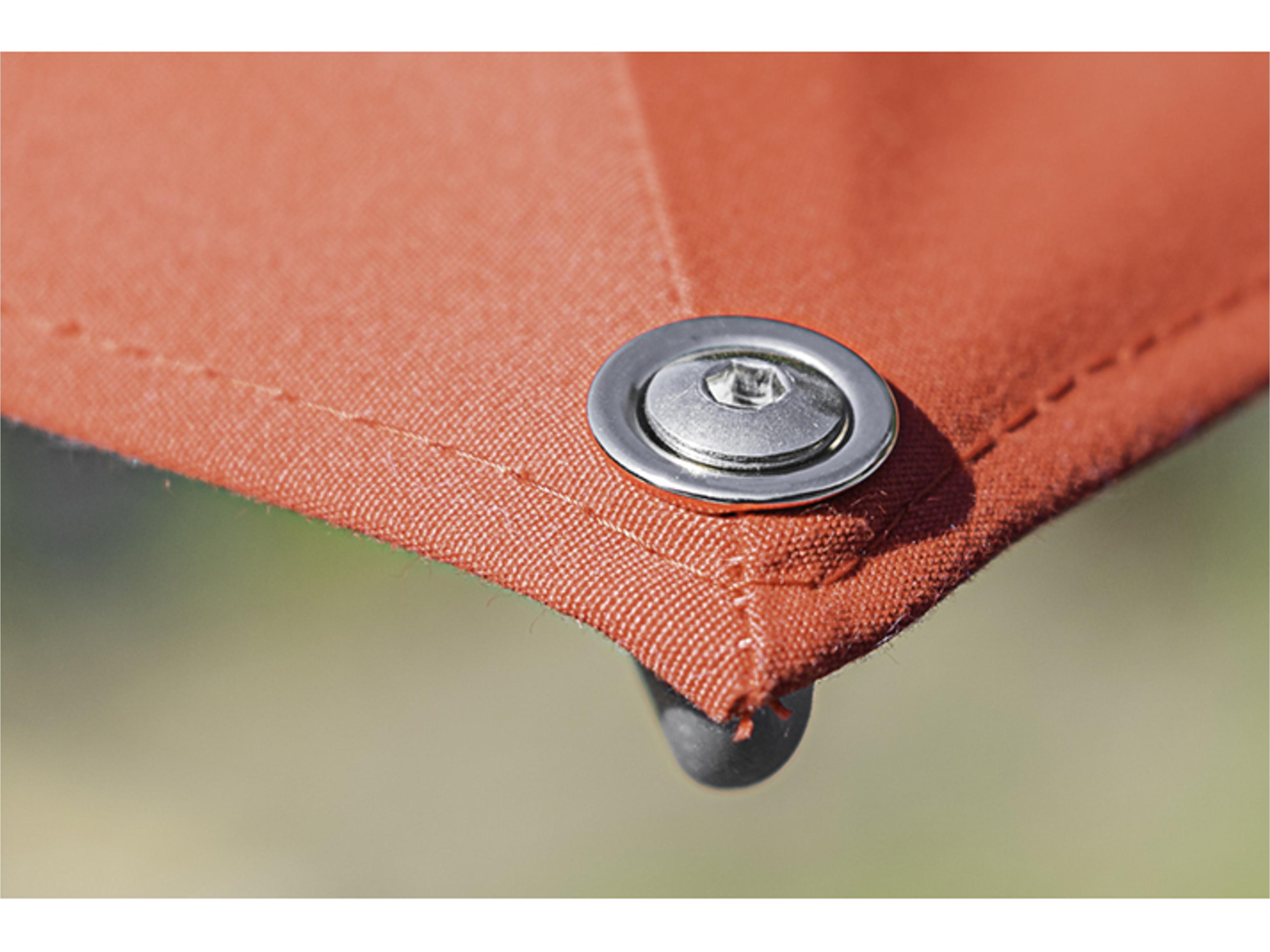 Frankford Aurora Custom Cantilever Fiberglass Brushed Silver 10 Foot Square Crank Lift Infinity Tilt Outdoor Patio Umbrella