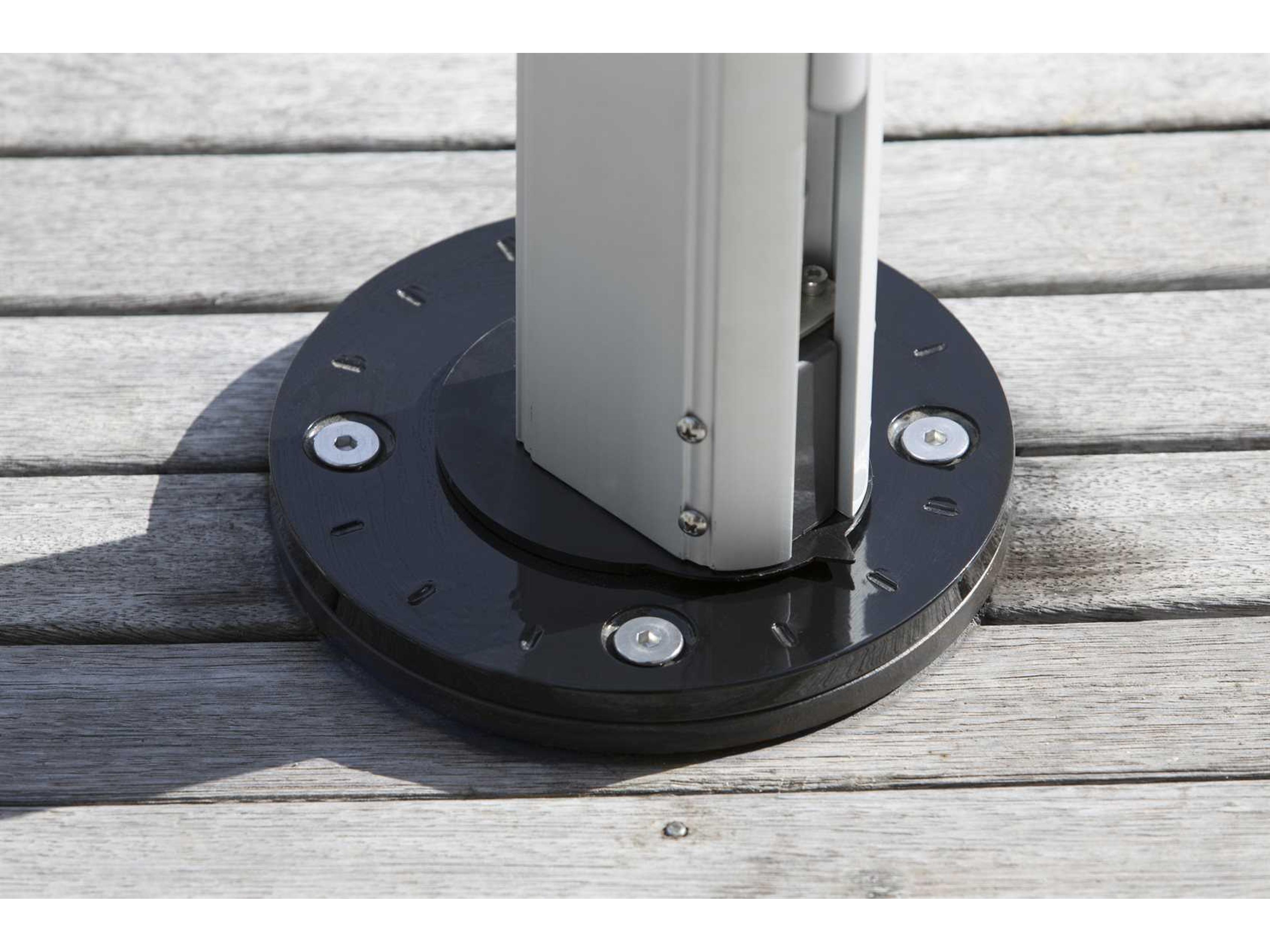 Frankford Aurora Steel Silver Mist 12.5 Foot Round Surface Mounting Plate