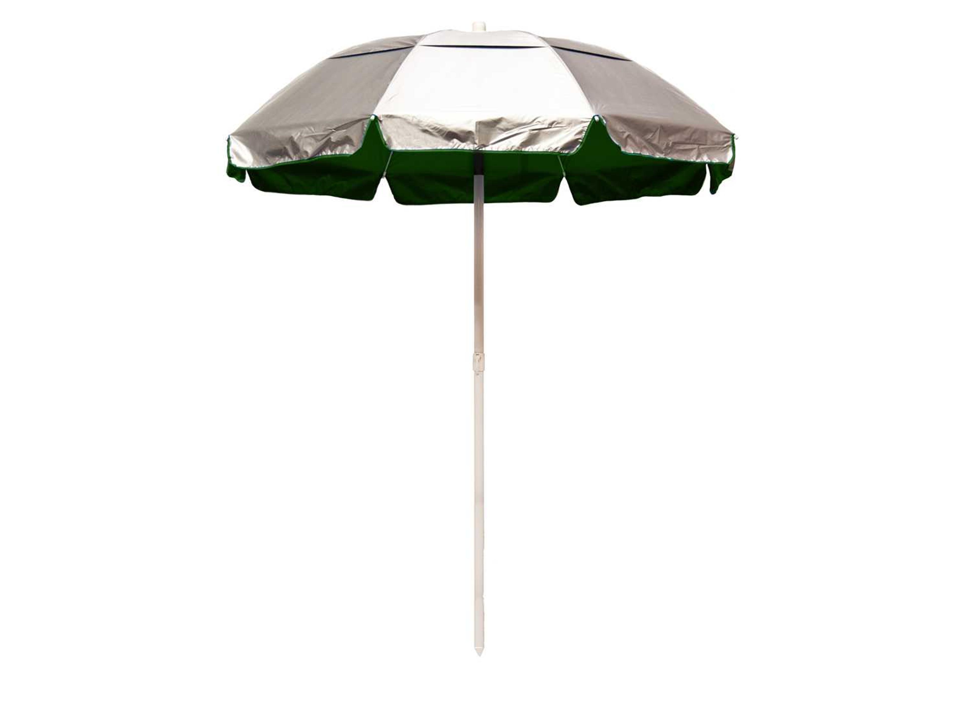 Frankford Quick Ship Solar Reflective Fiberglass White 6 Foot Hexagon Manual Tilt Outdoor Umbrella