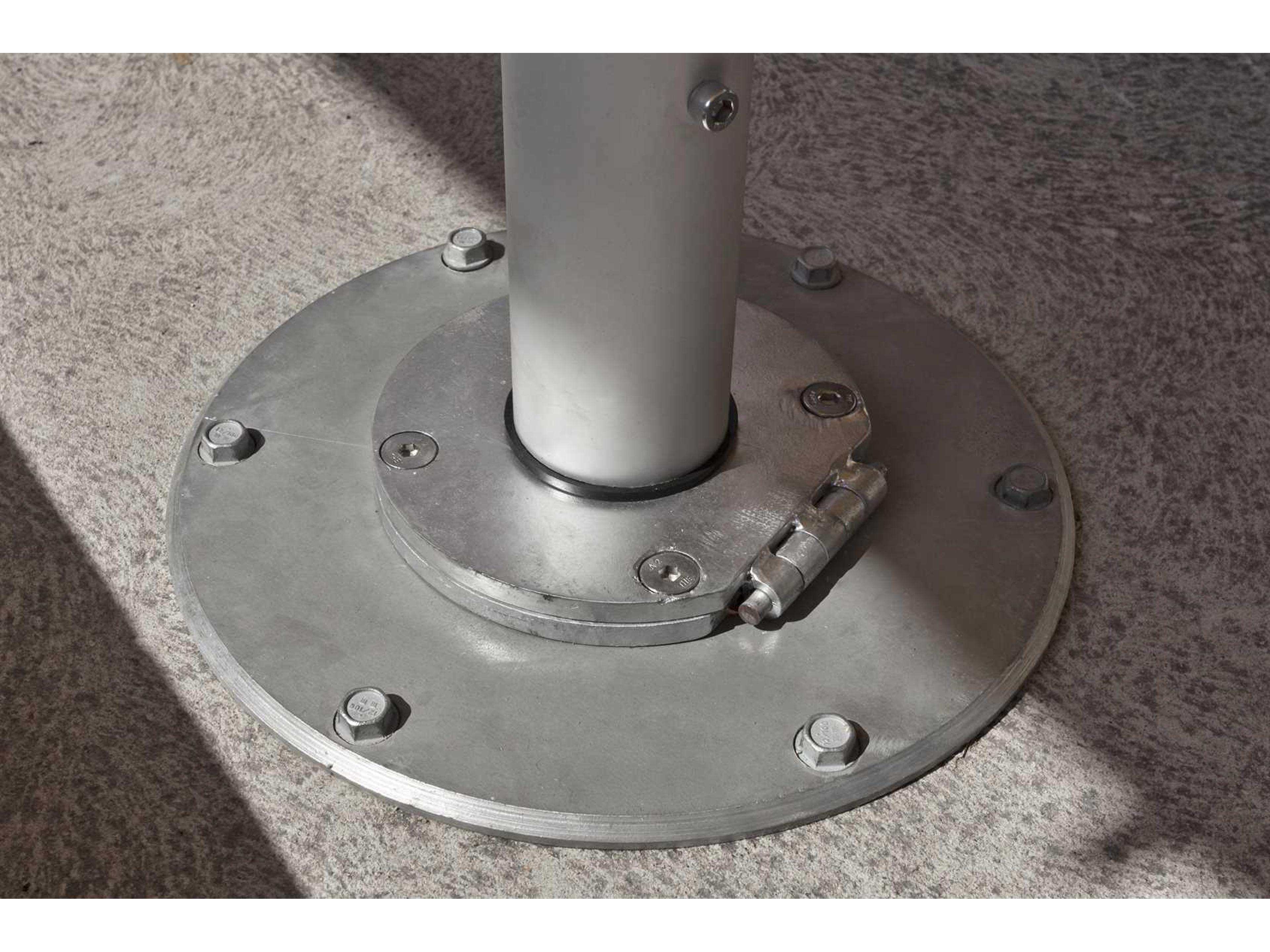 Frankford Nova Steel Silver Anodized Surface Mounting Plate