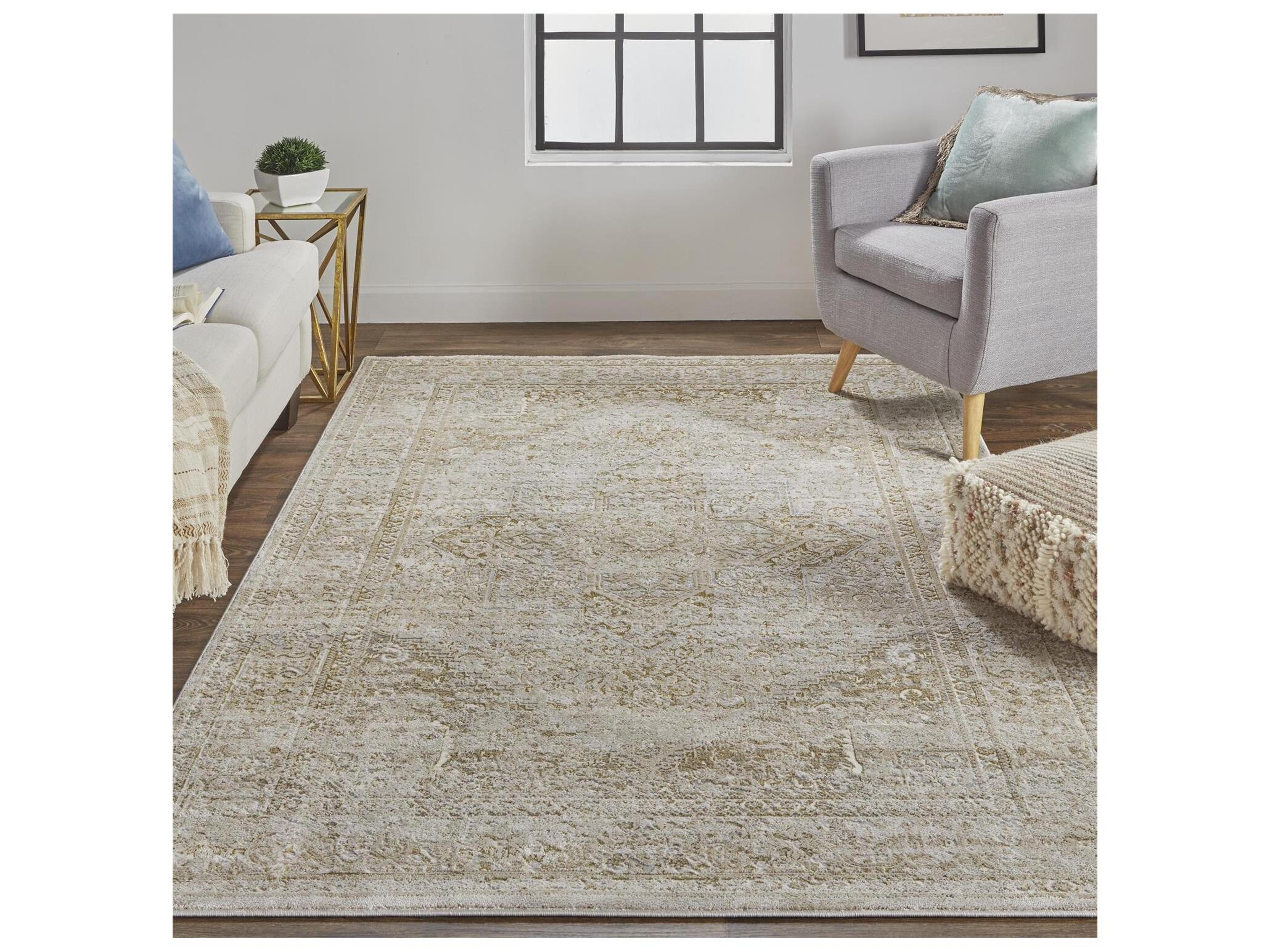 Feizy Rugs Aura Bordered Runner Area Rug