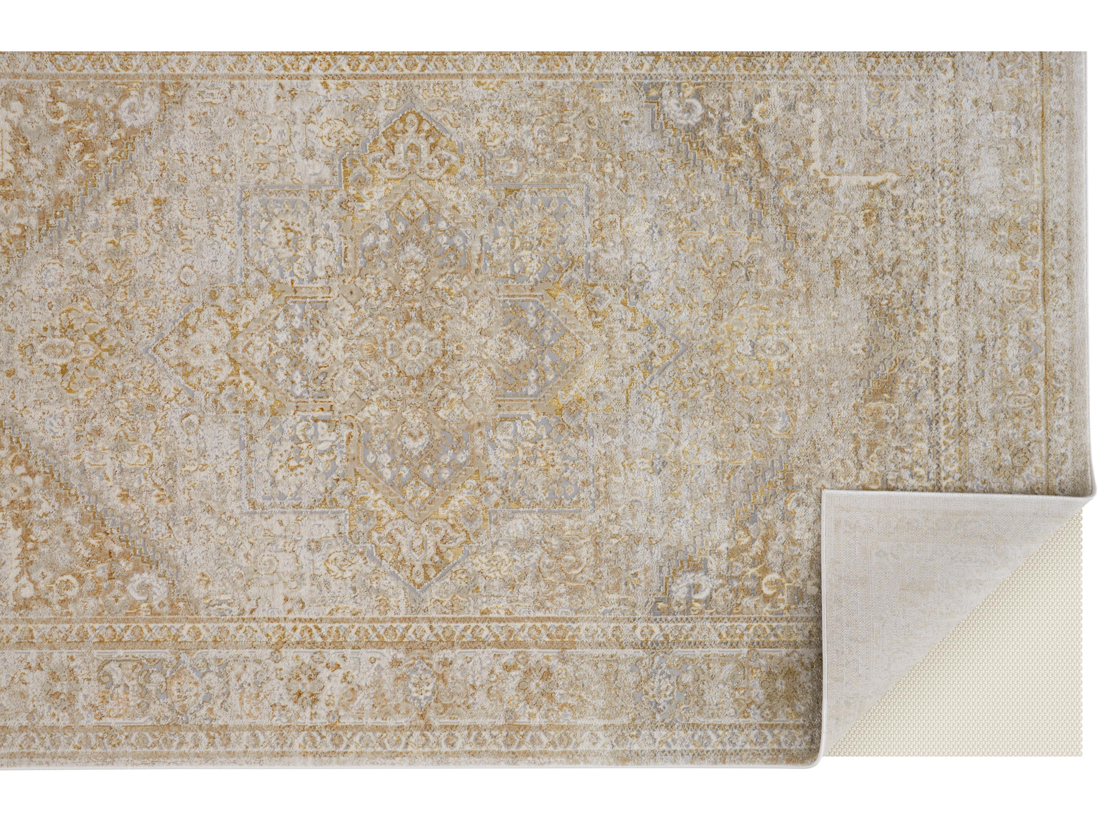 Feizy Rugs Aura Bordered Runner Area Rug