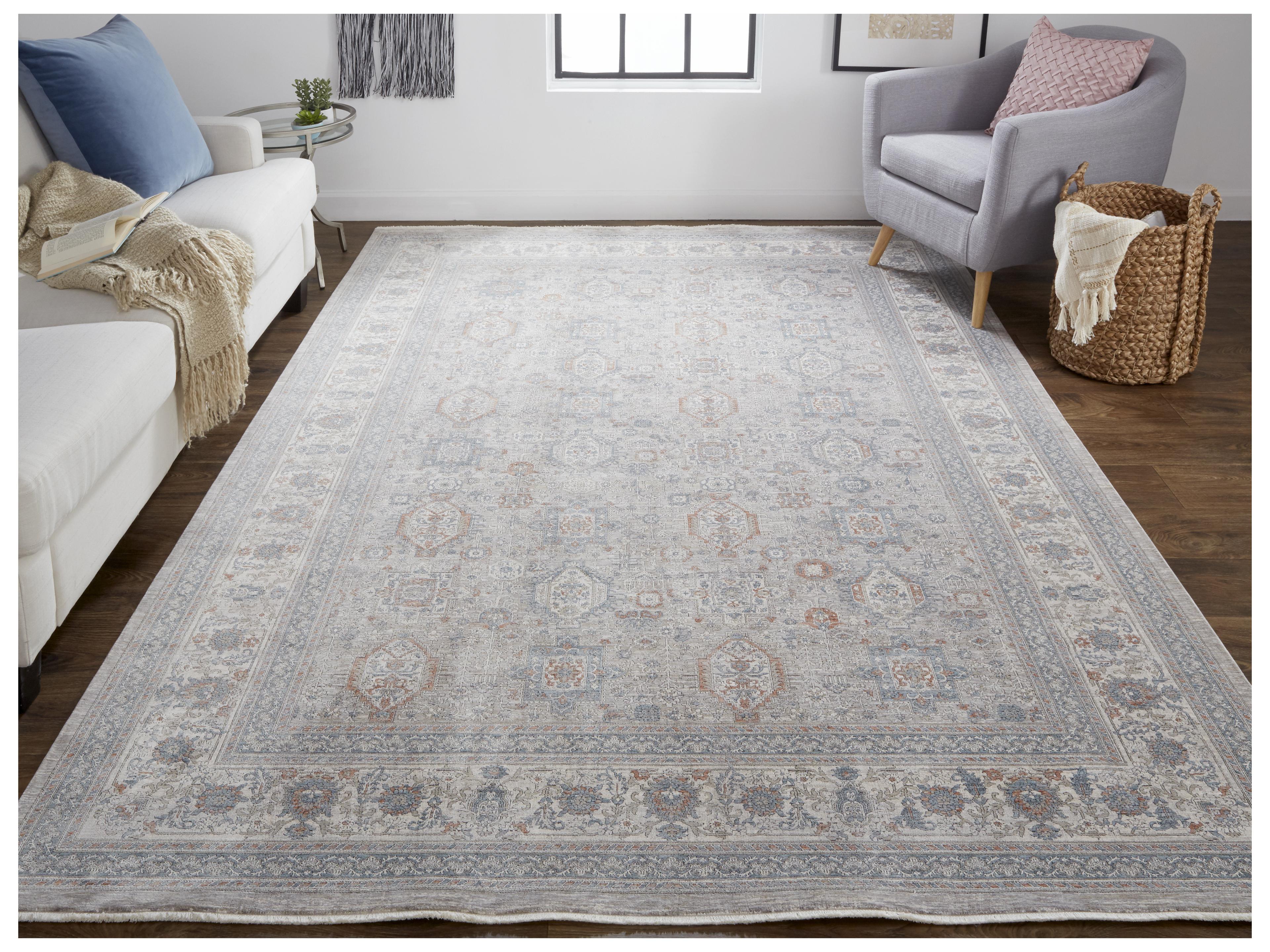 Feizy Rugs Marquette Bordered Runner Area Rug